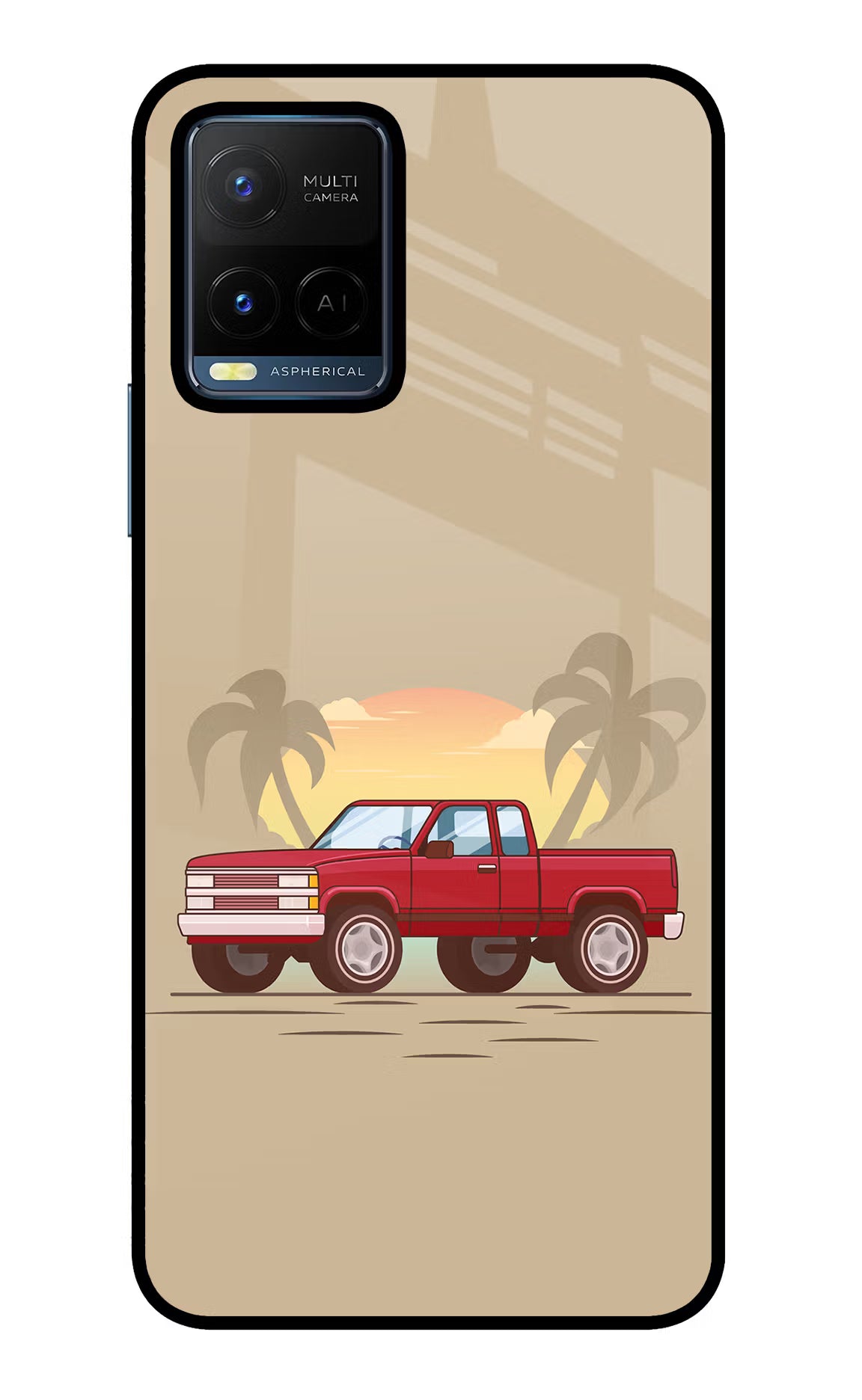 Desert Classic Drive Vivo Y21/Y21s/Y33s Glass Case - Desert Classic Drive Vivo Y21/Y21s/Y33s Glass Case Desert Classic Drive Vivo Y21/Y21s/Y33s Glass Case
