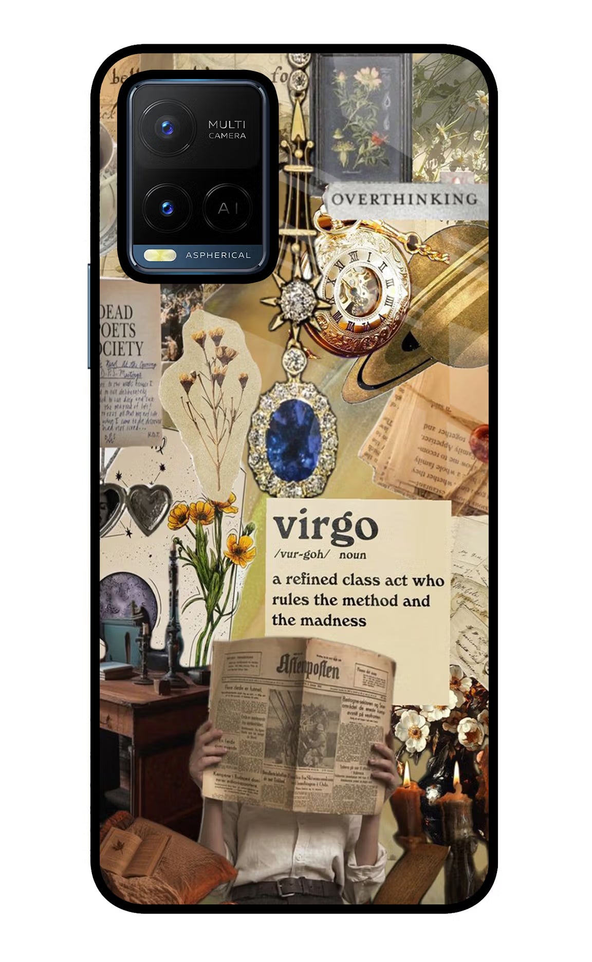 Virgo Zodiac Vivo Y21/Y21s/Y33s Glass Case - Virgo Zodiac Vivo Y21/Y21s/Y33s Glass Case Virgo Zodiac Vivo Y21/Y21s/Y33s Glass Case