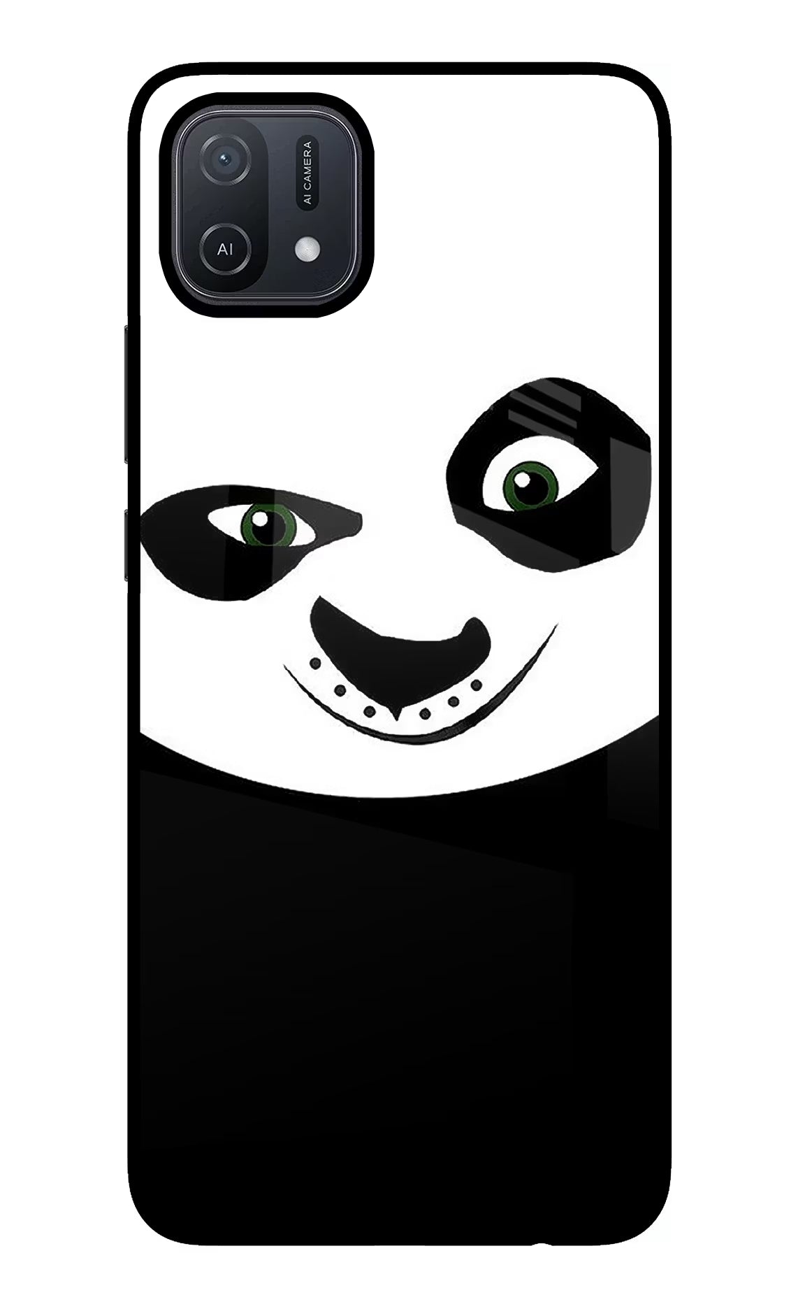 Panda Oppo A16 Back Cover - Panda Oppo A16 Glass Case Back Cover by Casekaro Panda Oppo A16 Glass Case Back Cover by Casekaro
