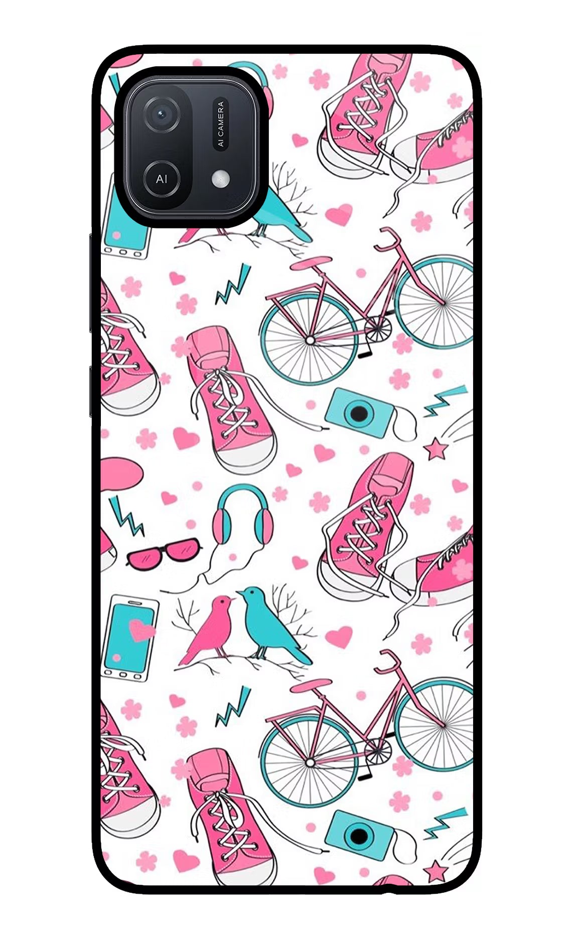 Artwork Oppo A16 Back Cover - Artwork Oppo A16 Glass Case Back Cover by Casekaro Artwork Oppo A16 Glass Case Back Cover by Casekaro