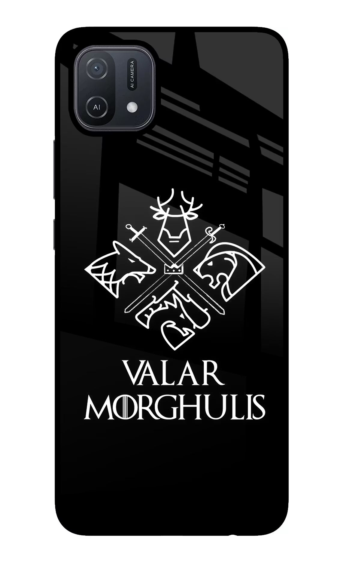 Valar Morghulis | Game Of Thrones Oppo A16 Back Cover - Valar Morghulis | Game Of Thrones Oppo A16 Glass Case Back Cover by Casekaro Valar Morghulis | Game Of Thrones Oppo A16 Glass Case Back Cover by Casekaro