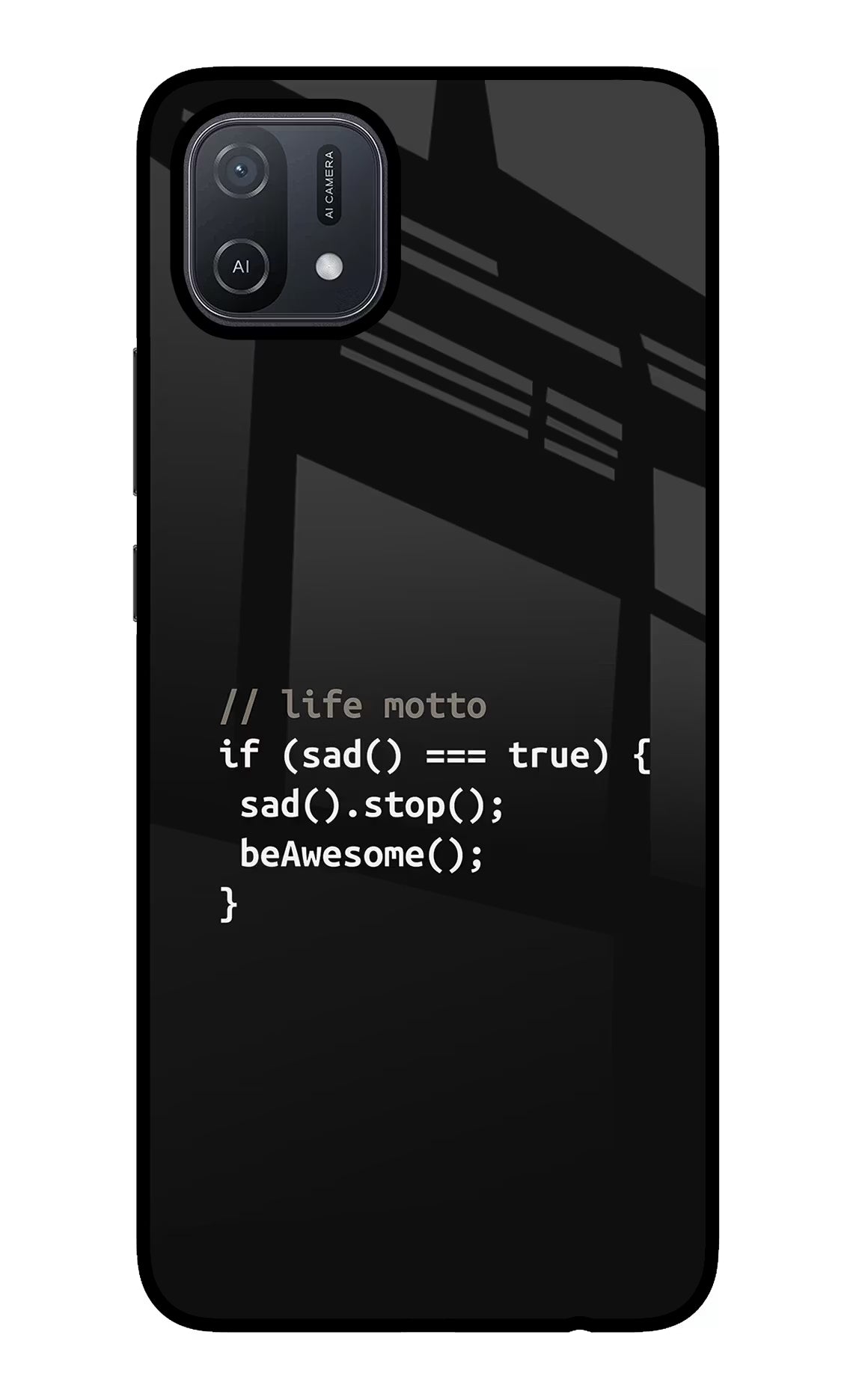 Life Motto Code Oppo A16 Back Cover - Life Motto Code Oppo A16 Glass Case Back Cover by Casekaro Life Motto Code Oppo A16 Glass Case Back Cover by Casekaro