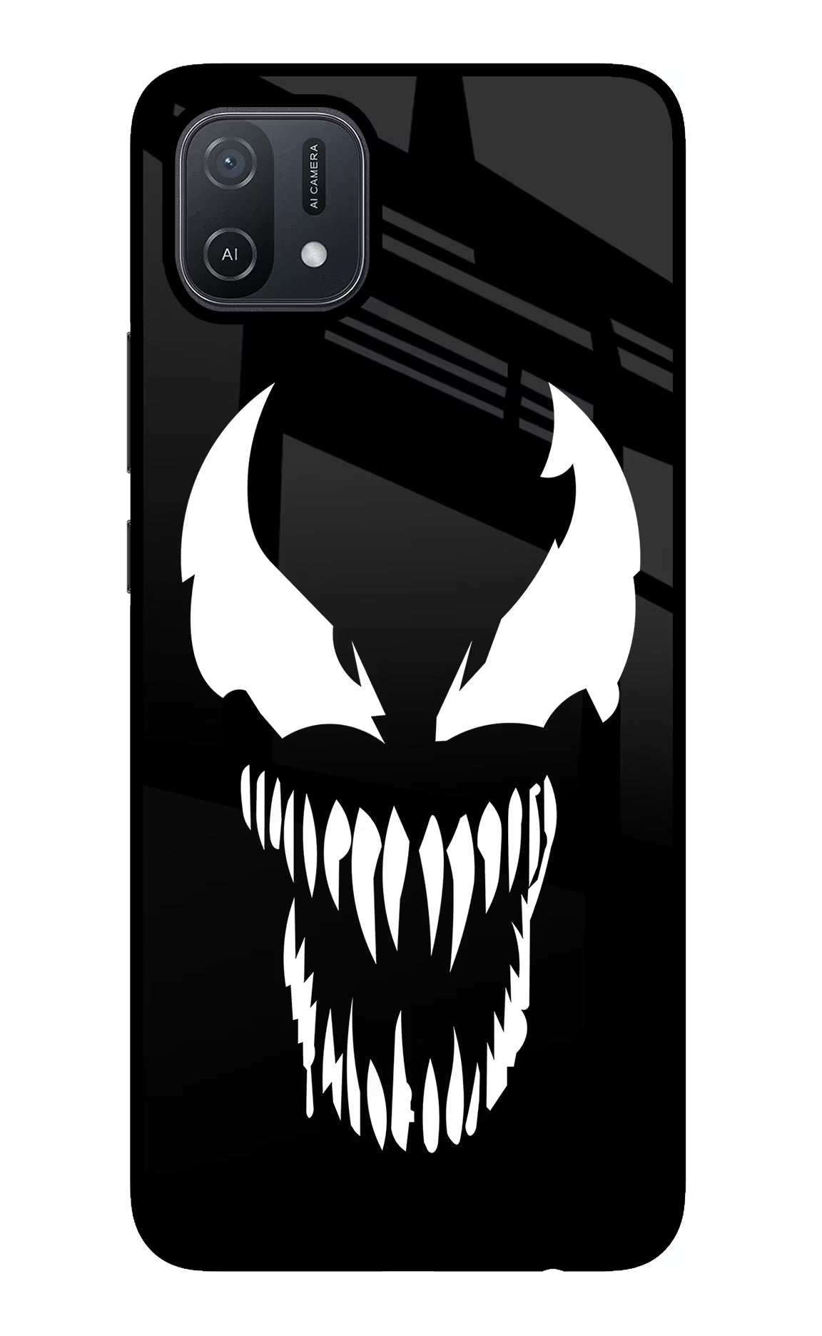 Venom Oppo A16 Back Cover - Venom Oppo A16 Glass Case Back Cover by Casekaro Venom Oppo A16 Glass Case Back Cover by Casekaro