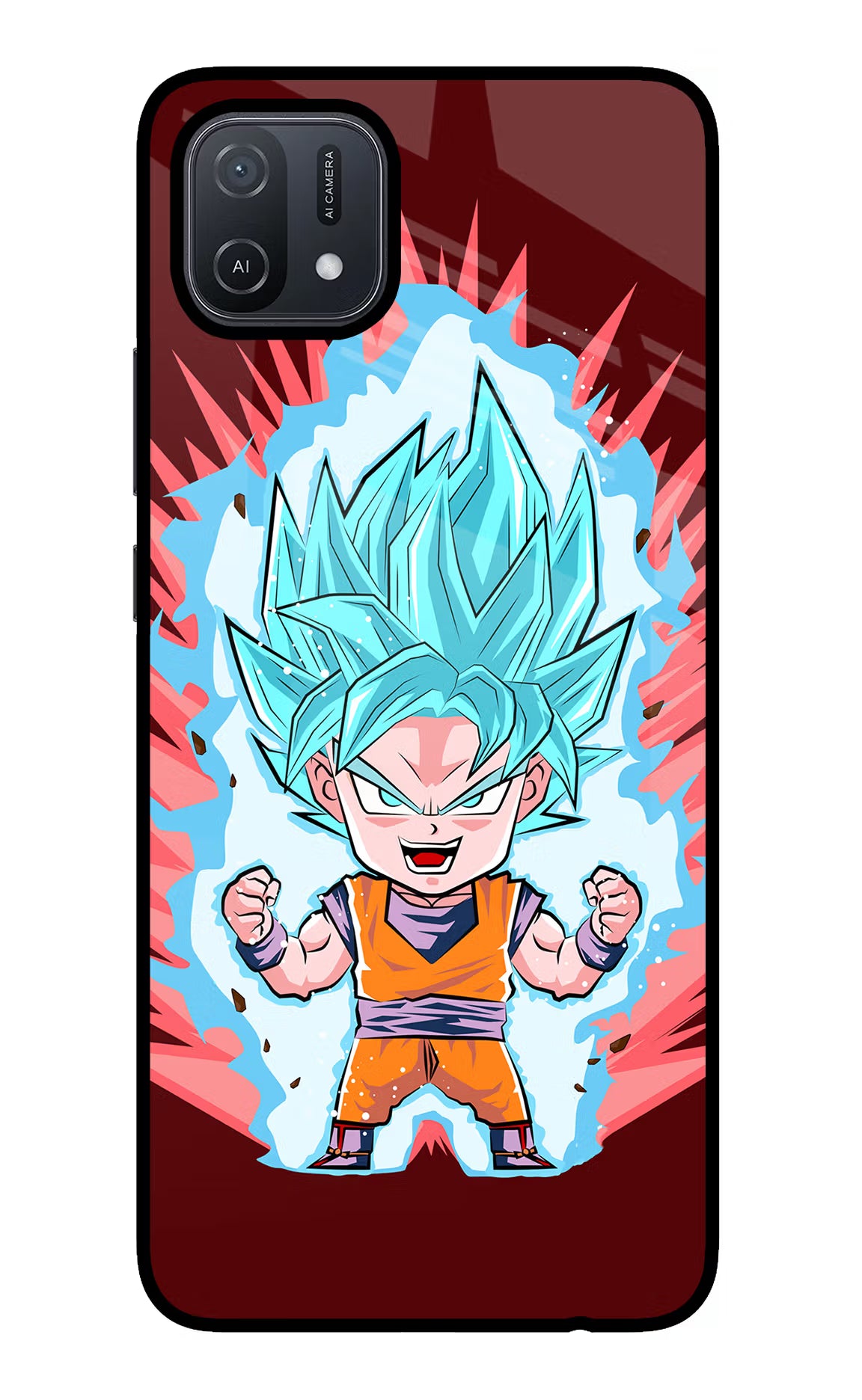 Goku Little Oppo A16 Glass Case - Goku Little Oppo A16 Glass Case Goku Little Oppo A16 Glass Case
