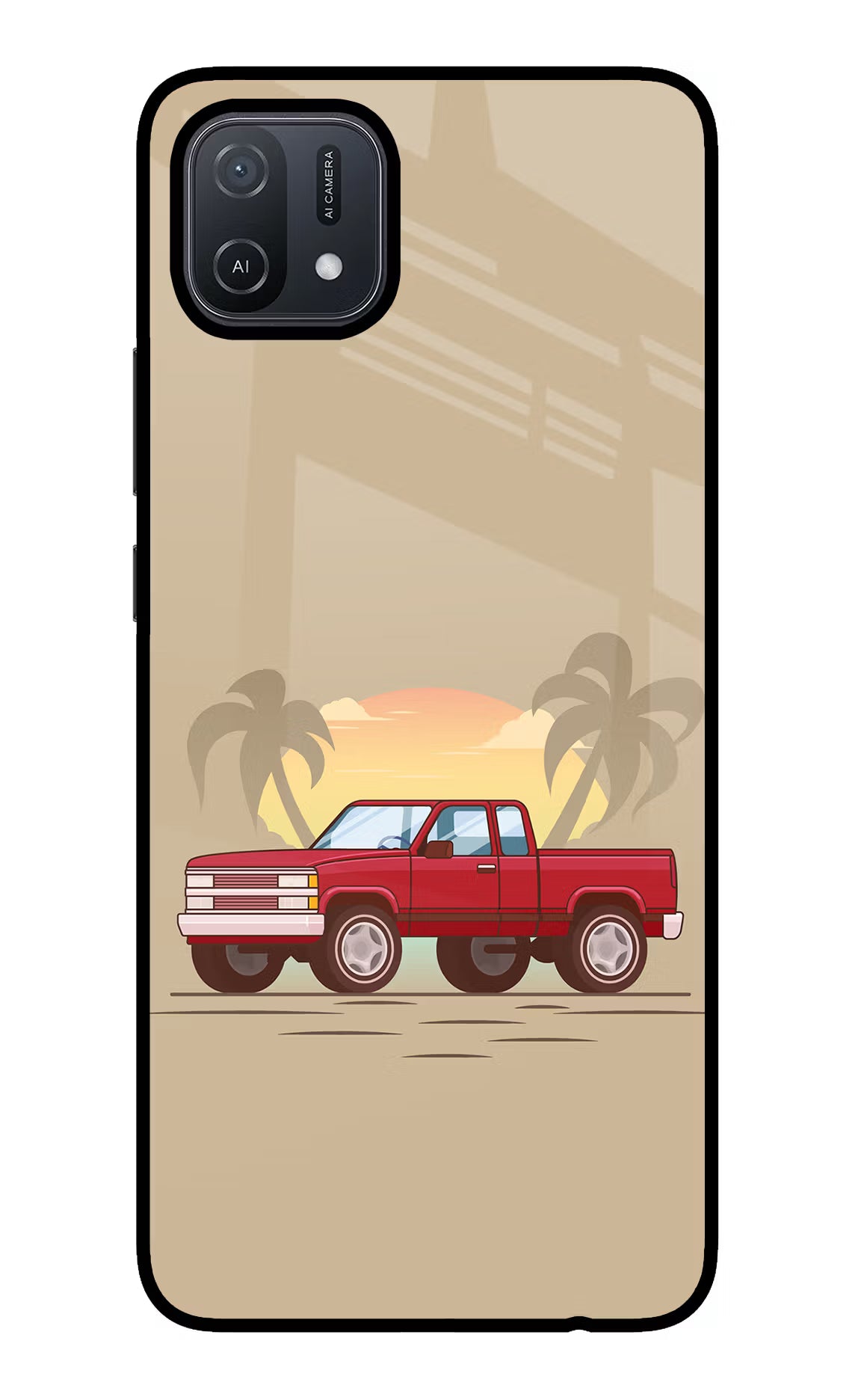 Desert Classic Drive Oppo A16 Glass Case - Desert Classic Drive Oppo A16 Glass Case Desert Classic Drive Oppo A16 Glass Case
