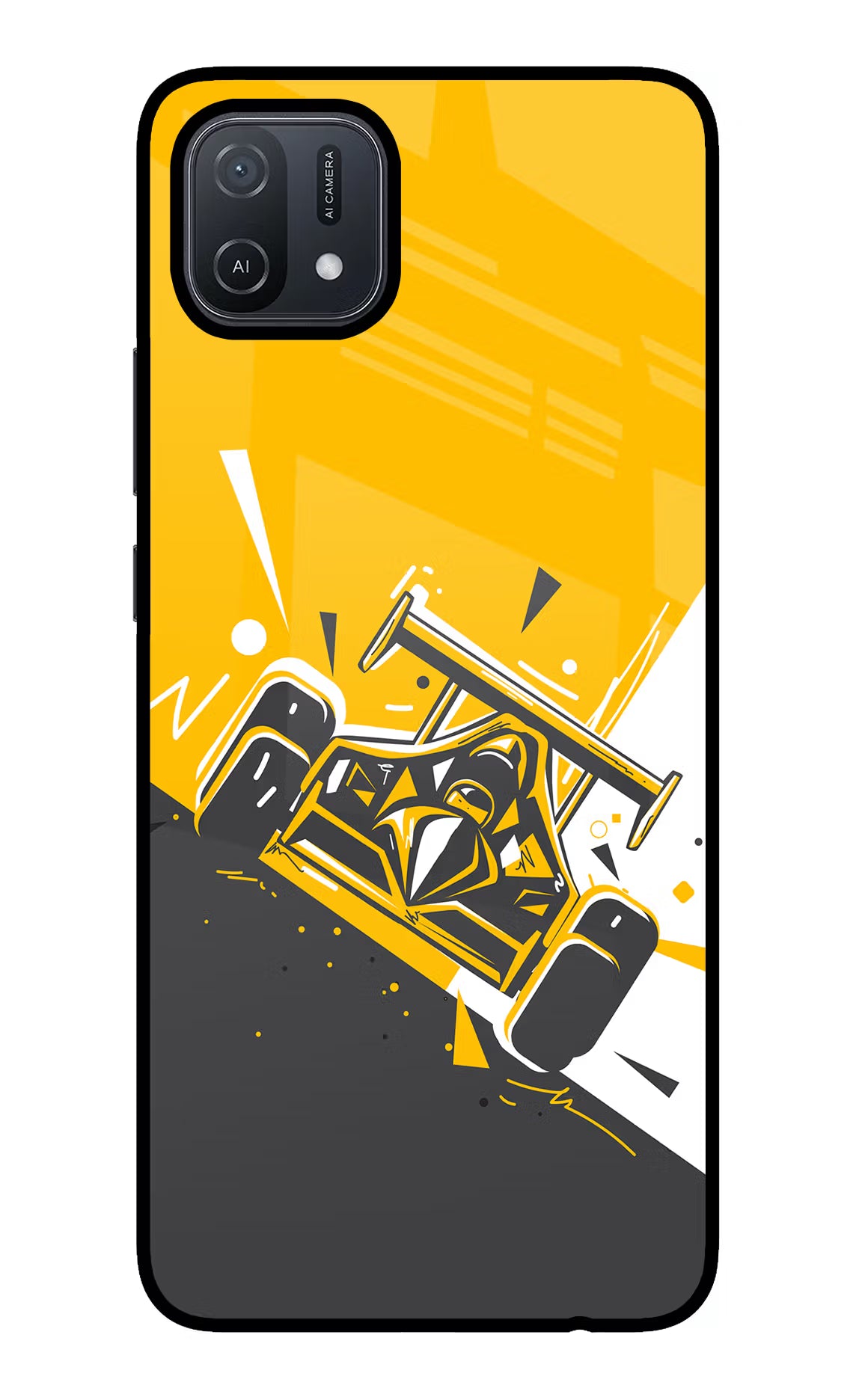 Track King Oppo A16 Glass Case - Track King Oppo A16 Glass Case Track King Oppo A16 Glass Case