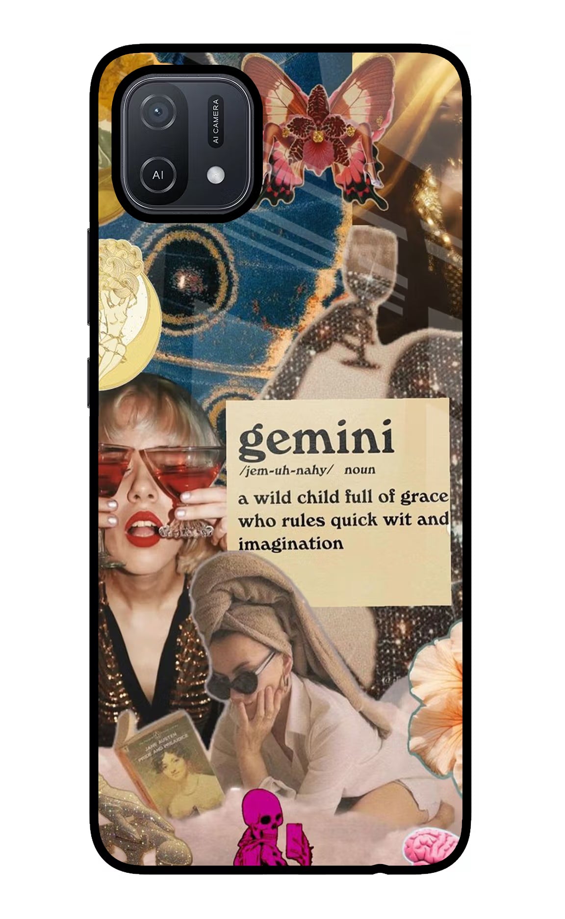 Gemini Zodiac Oppo A16 Glass Case - Gemini Zodiac Oppo A16 Glass Case Gemini Zodiac Oppo A16 Glass Case