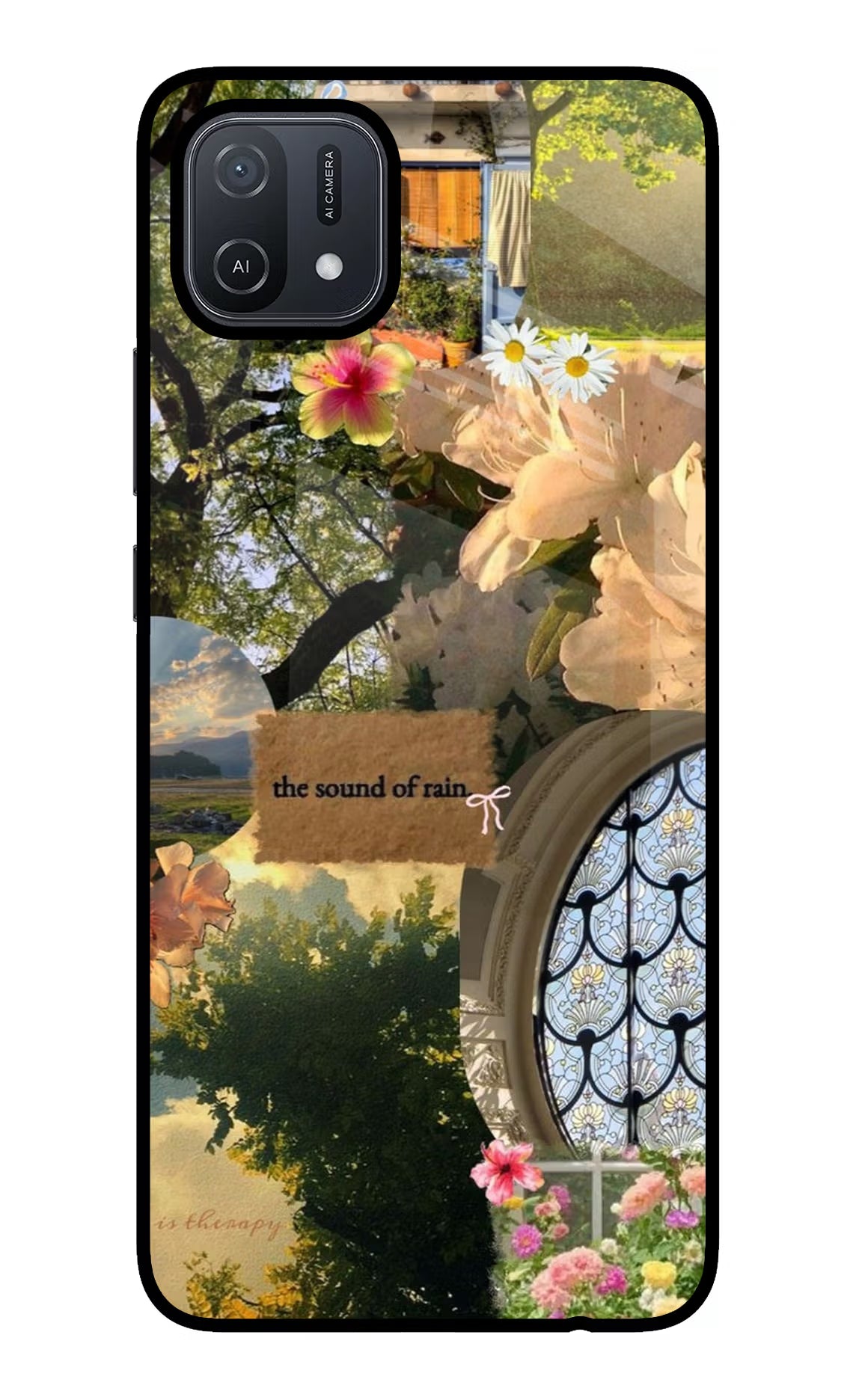 Rain Oppo A16 Glass Case - Rain Oppo A16 Glass Case Rain Oppo A16 Glass Case