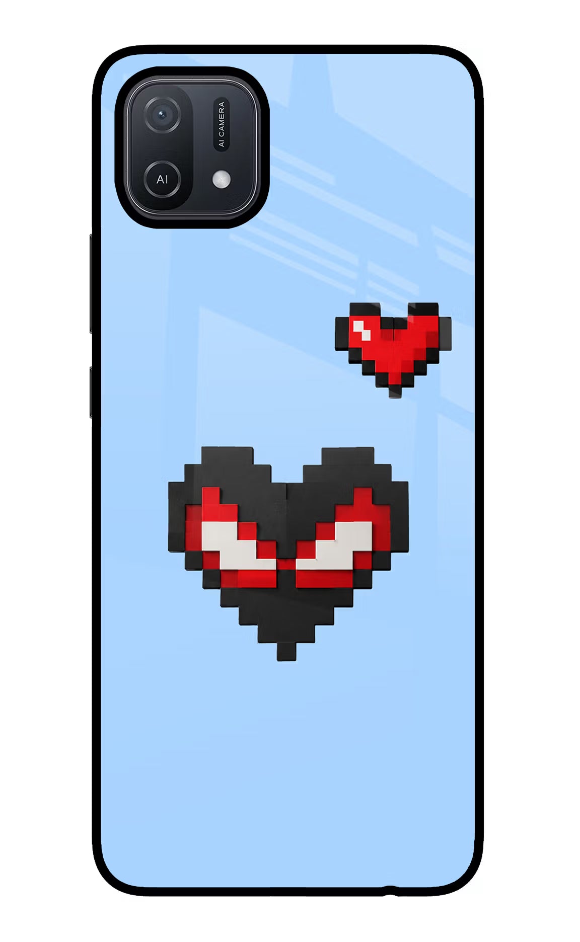 Peter Heart Oppo A16 Glass Case - Peter Heart Oppo A16 Glass Case Peter Heart Oppo A16 Glass Case