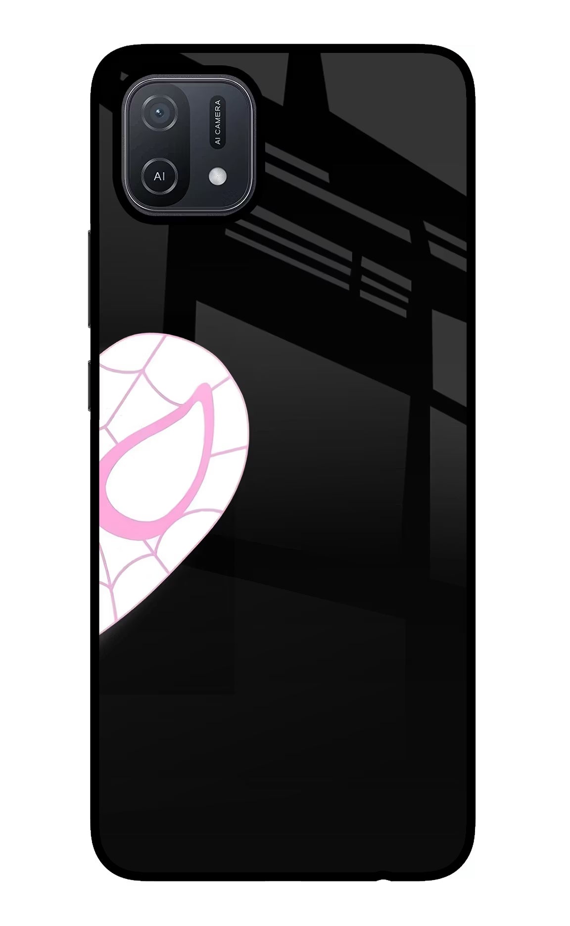 Gwen Mask Oppo A16 Glass Case - Gwen Mask Oppo A16 Glass Case Gwen Mask Oppo A16 Glass Case