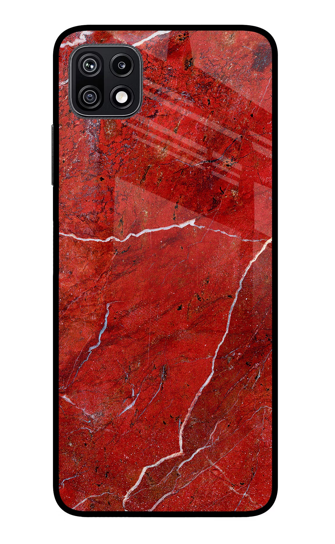 Red Marble Design Samsung F42 5G Glass Case - Red Marble Design Samsung F42 5G Glass Case Red Marble Design Samsung F42 5G Glass Case