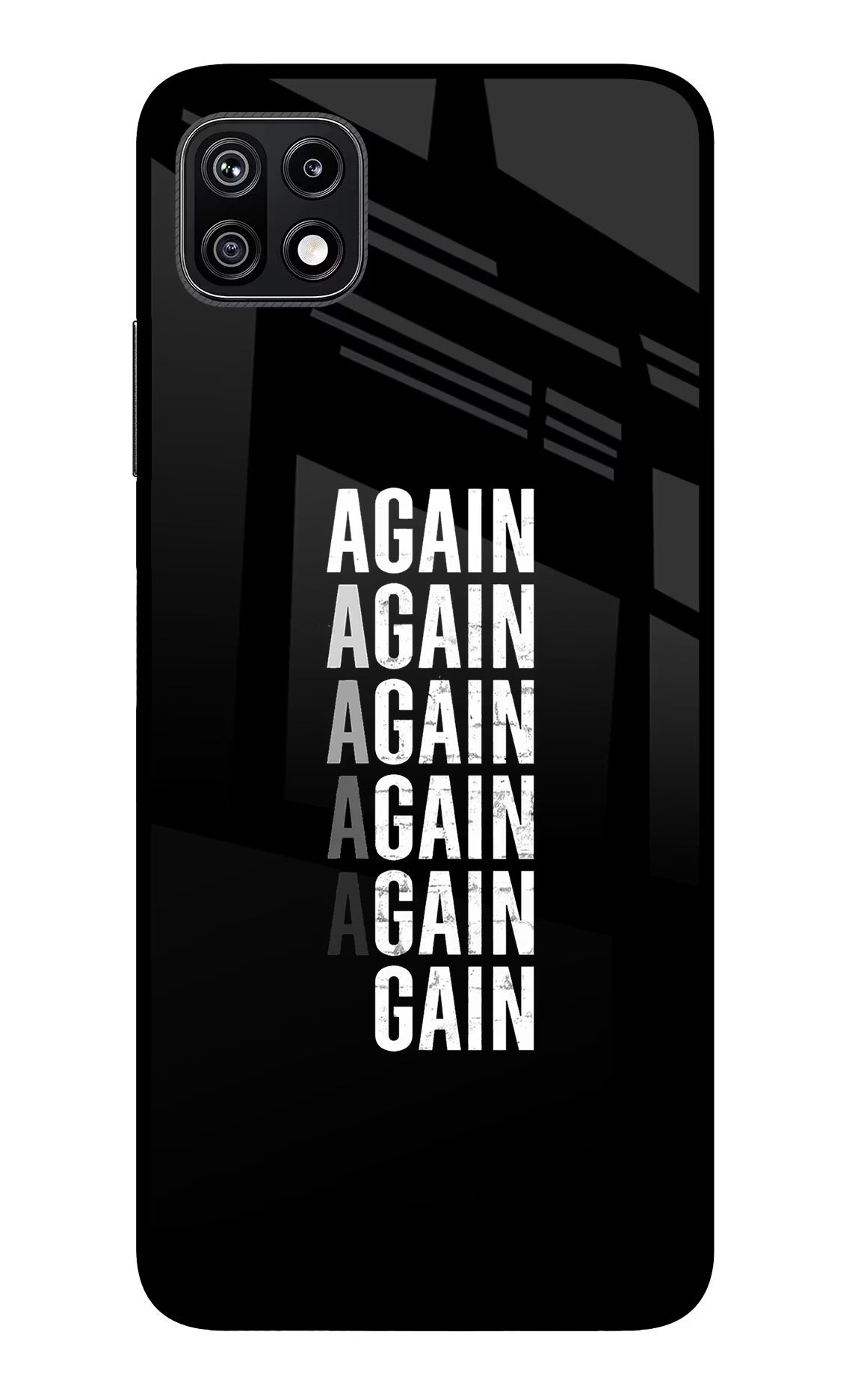 Again Again Gain Samsung F42 5G Glass Case - Again Again Gain Samsung F42 5G Glass Case Again Again Gain Samsung F42 5G Glass Case