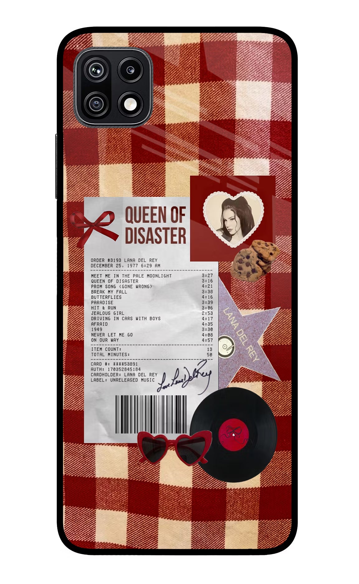Queen of Disaster Samsung F42 5G Glass Case - Queen of Disaster Samsung F42 5G Glass Case Queen of Disaster Samsung F42 5G Glass Case
