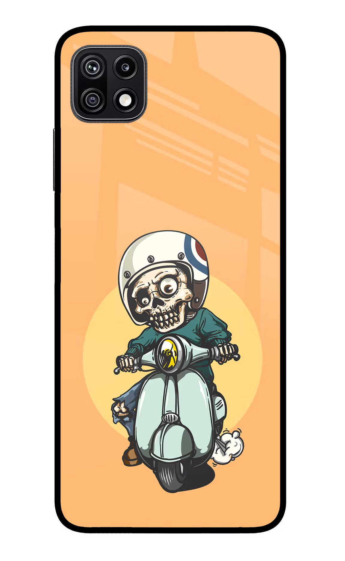 Undead Biker Samsung F42 5G Glass Case - Undead Biker Samsung F42 5G Glass Case Undead Biker Samsung F42 5G Glass Case