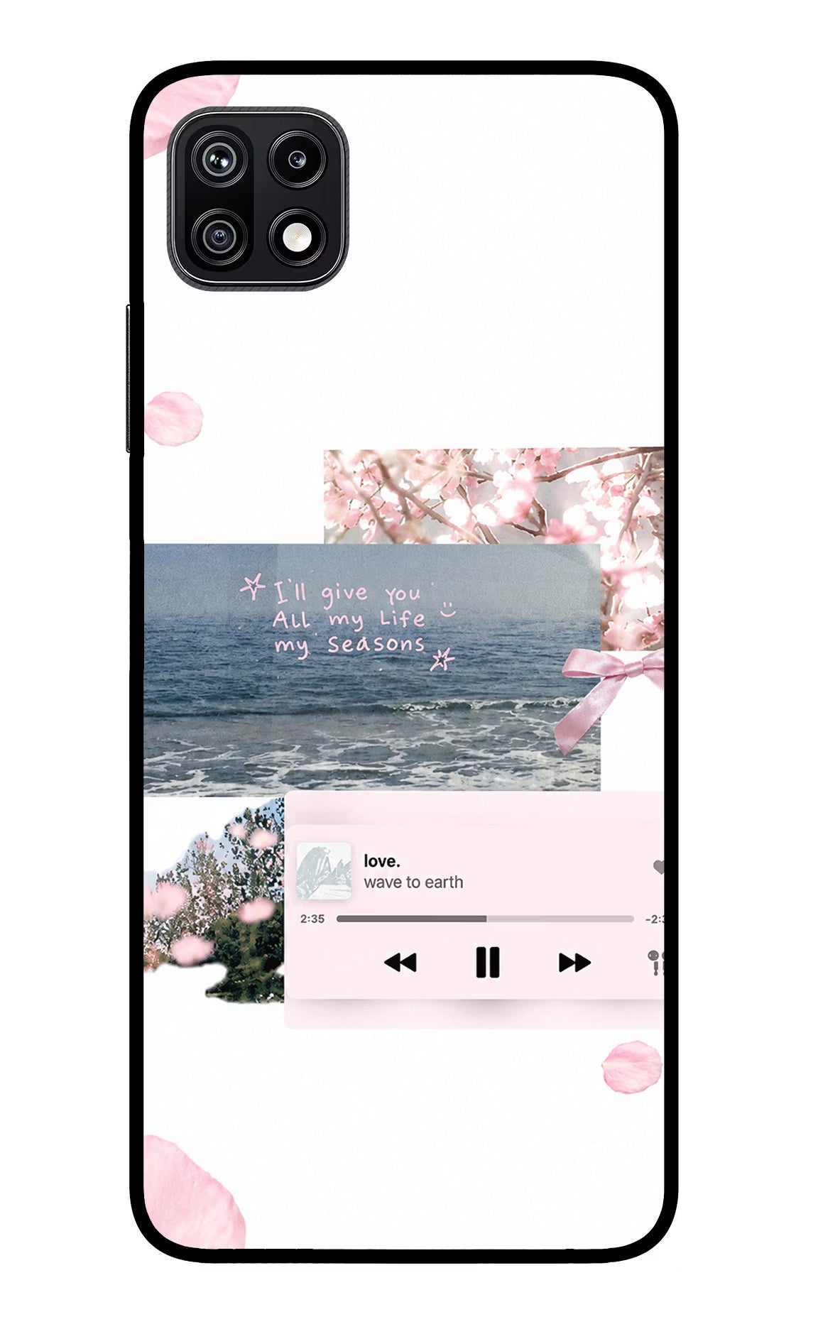 Wave to earth Samsung F42 5G Glass Case - Wave to earth Samsung F42 5G Glass Case Wave to earth Samsung F42 5G Glass Case