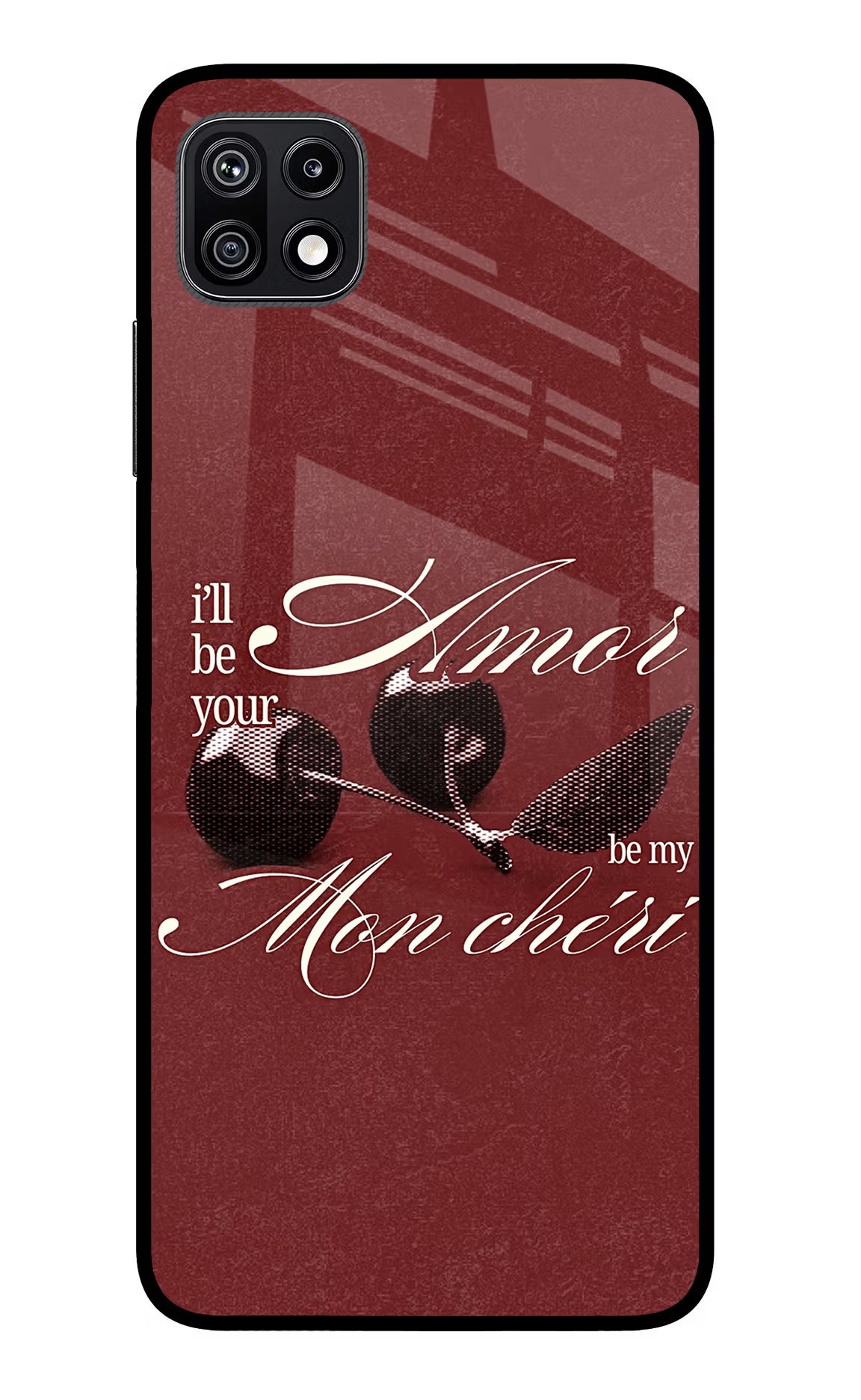 Velvet Cherry Samsung F42 5G Glass Case - Velvet Cherry Samsung F42 5G Glass Case Velvet Cherry Samsung F42 5G Glass Case