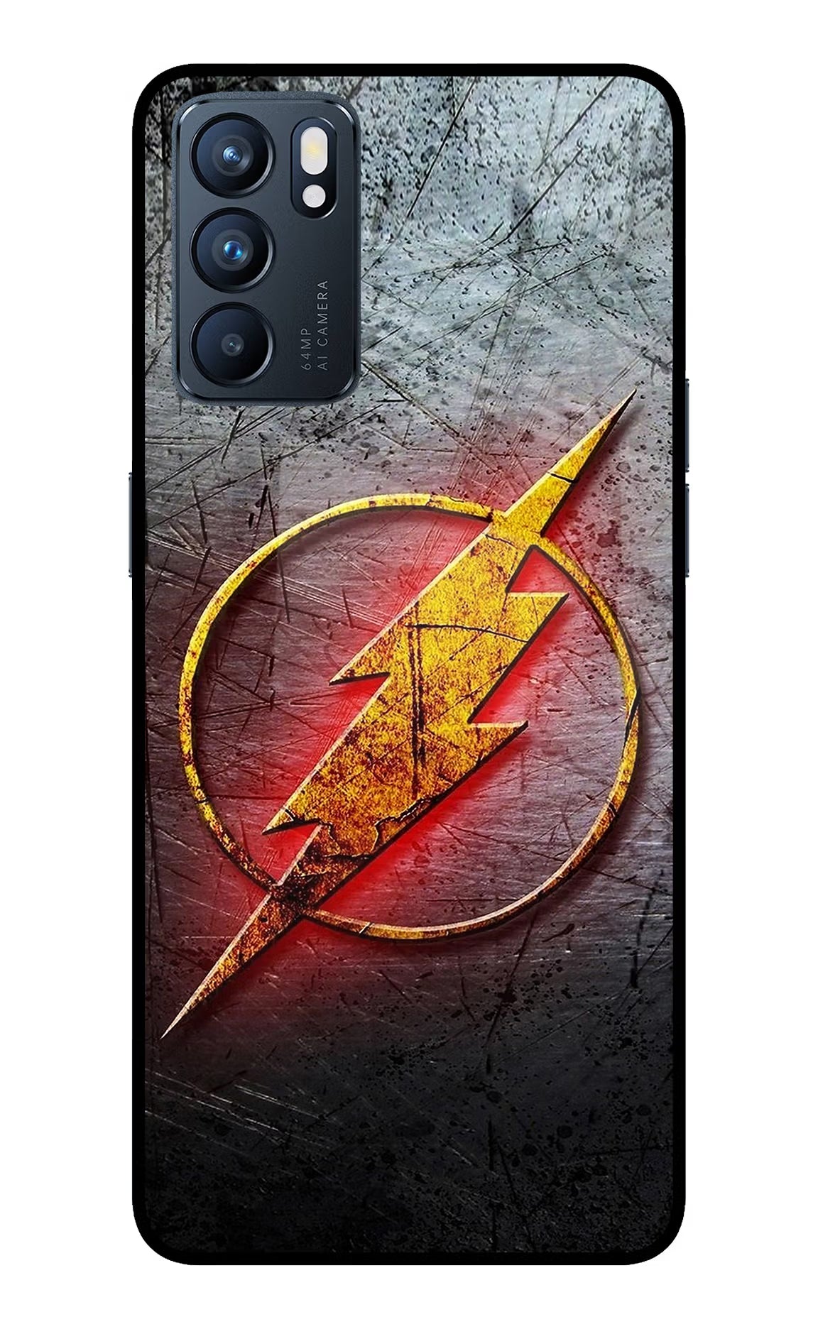 Flash Oppo Reno6 5G Back Cover - Flash Oppo Reno6 5G Glass Case Back Cover by Casekaro Flash Oppo Reno6 5G Glass Case Back Cover by Casekaro