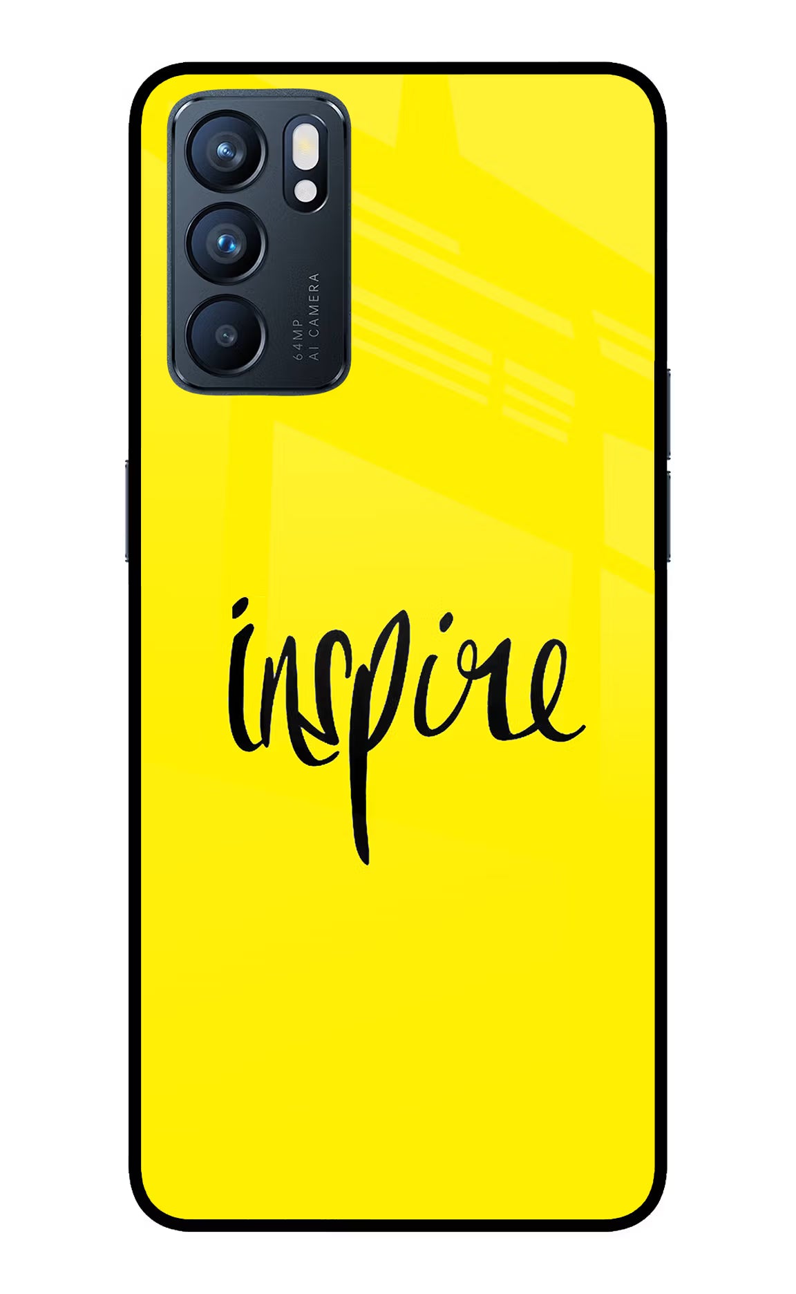 Inspire Oppo Reno6 5G Back Cover - Inspire Oppo Reno6 5G Glass Case Back Cover by Casekaro Inspire Oppo Reno6 5G Glass Case Back Cover by Casekaro