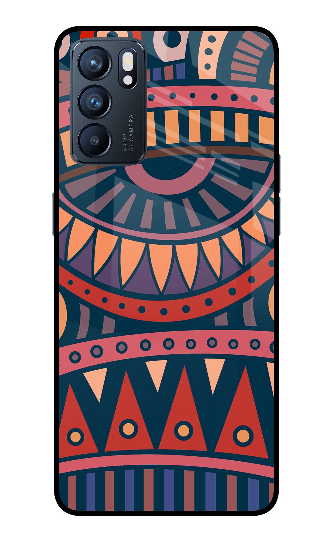 African Culture Design Oppo Reno6 5G Glass Case - African Culture Design Oppo Reno6 5G Glass Case African Culture Design Oppo Reno6 5G Glass Case
