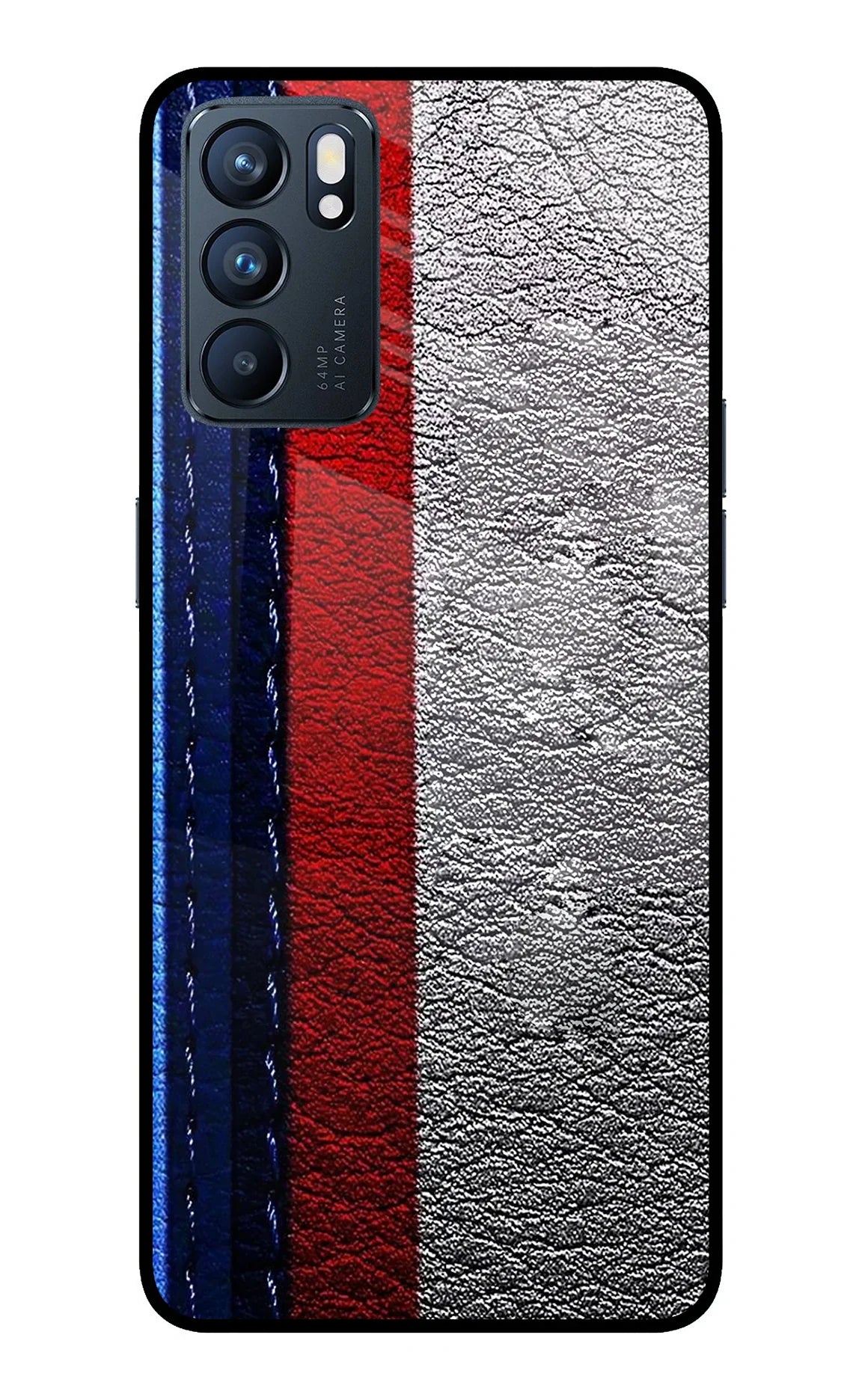 BMW Stripes Oppo Reno6 5G Glass Case - BMW Stripes Oppo Reno6 5G Glass Case BMW Stripes Oppo Reno6 5G Glass Case