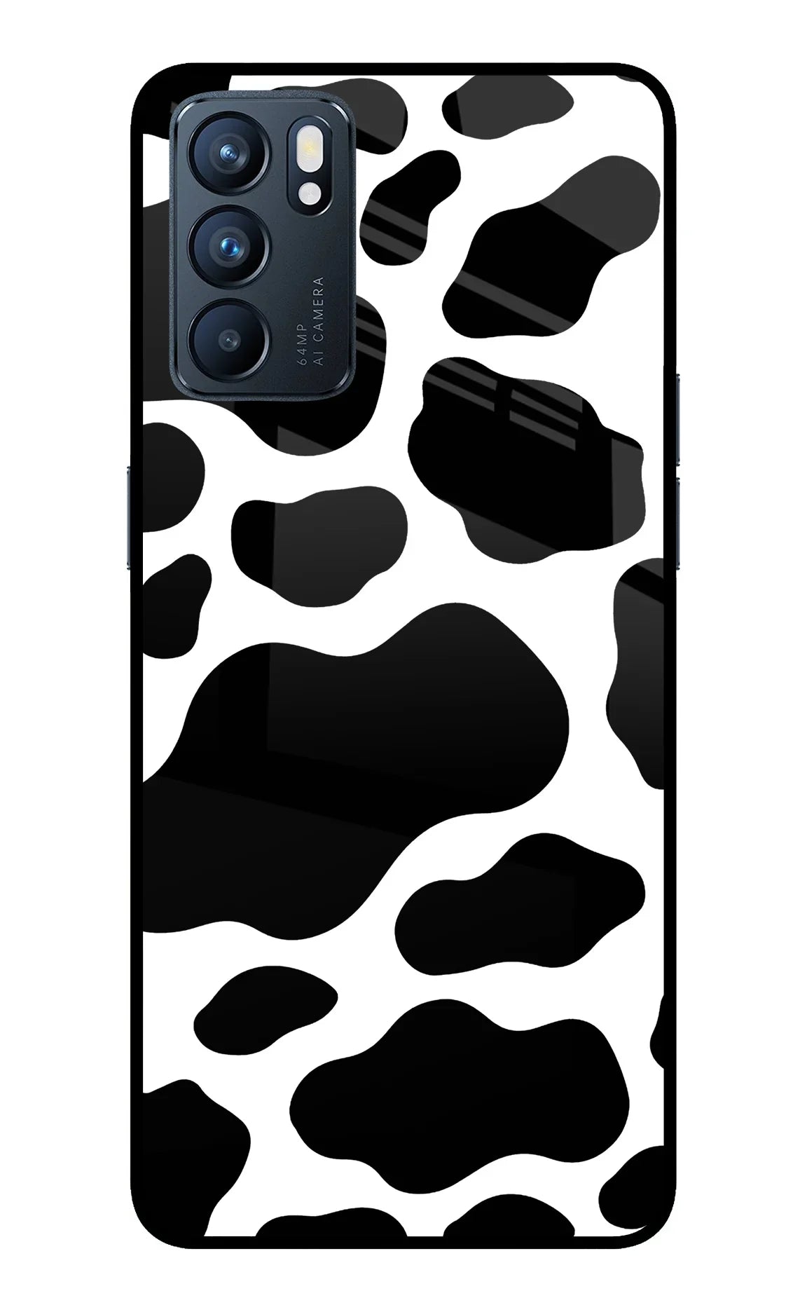 Cow Spots Oppo Reno6 5G Glass Case - Cow Spots Oppo Reno6 5G Glass Case Cow Spots Oppo Reno6 5G Glass Case