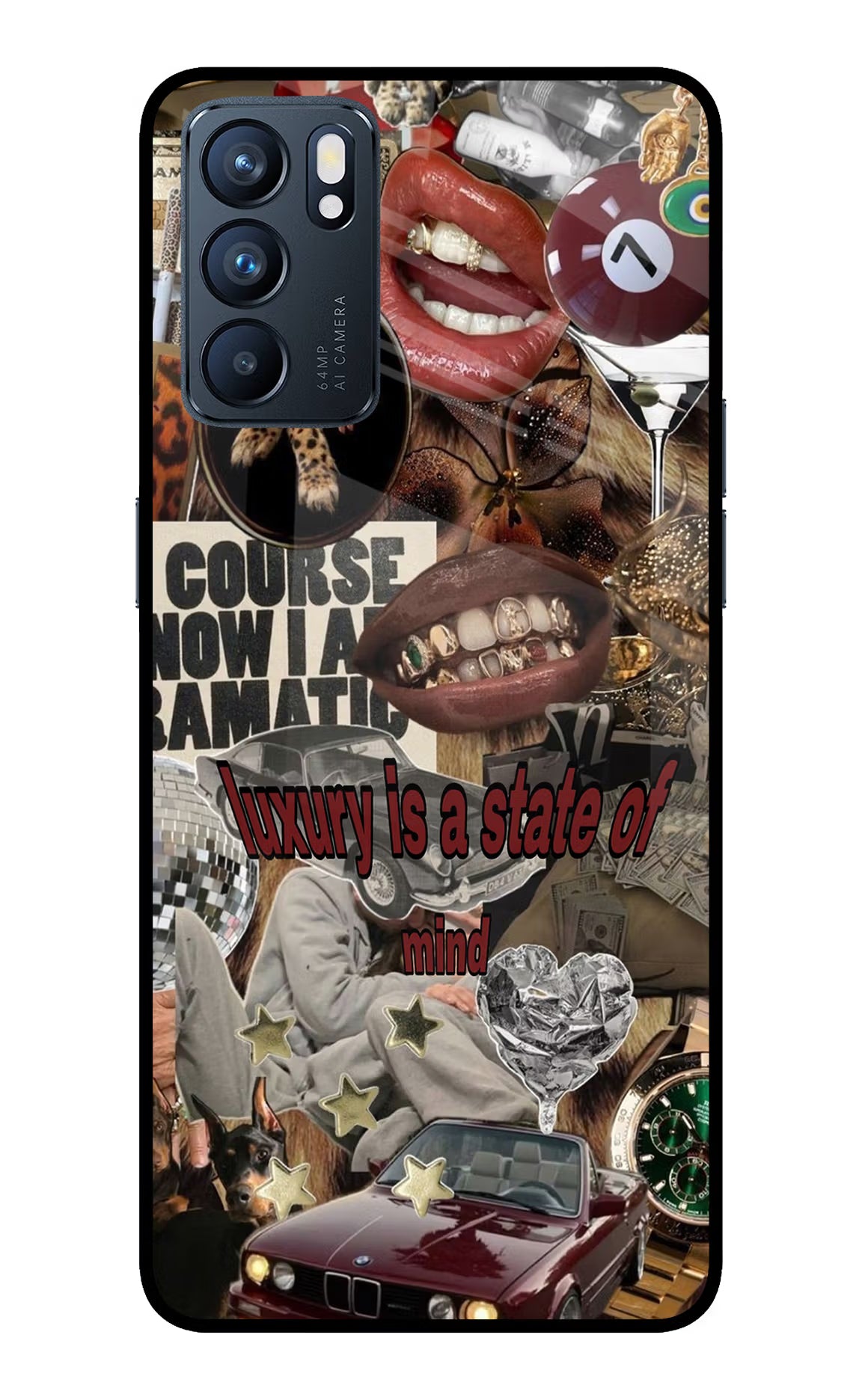 Luxury Oppo Reno6 5G Glass Case - Luxury Oppo Reno6 5G Glass Case Luxury Oppo Reno6 5G Glass Case