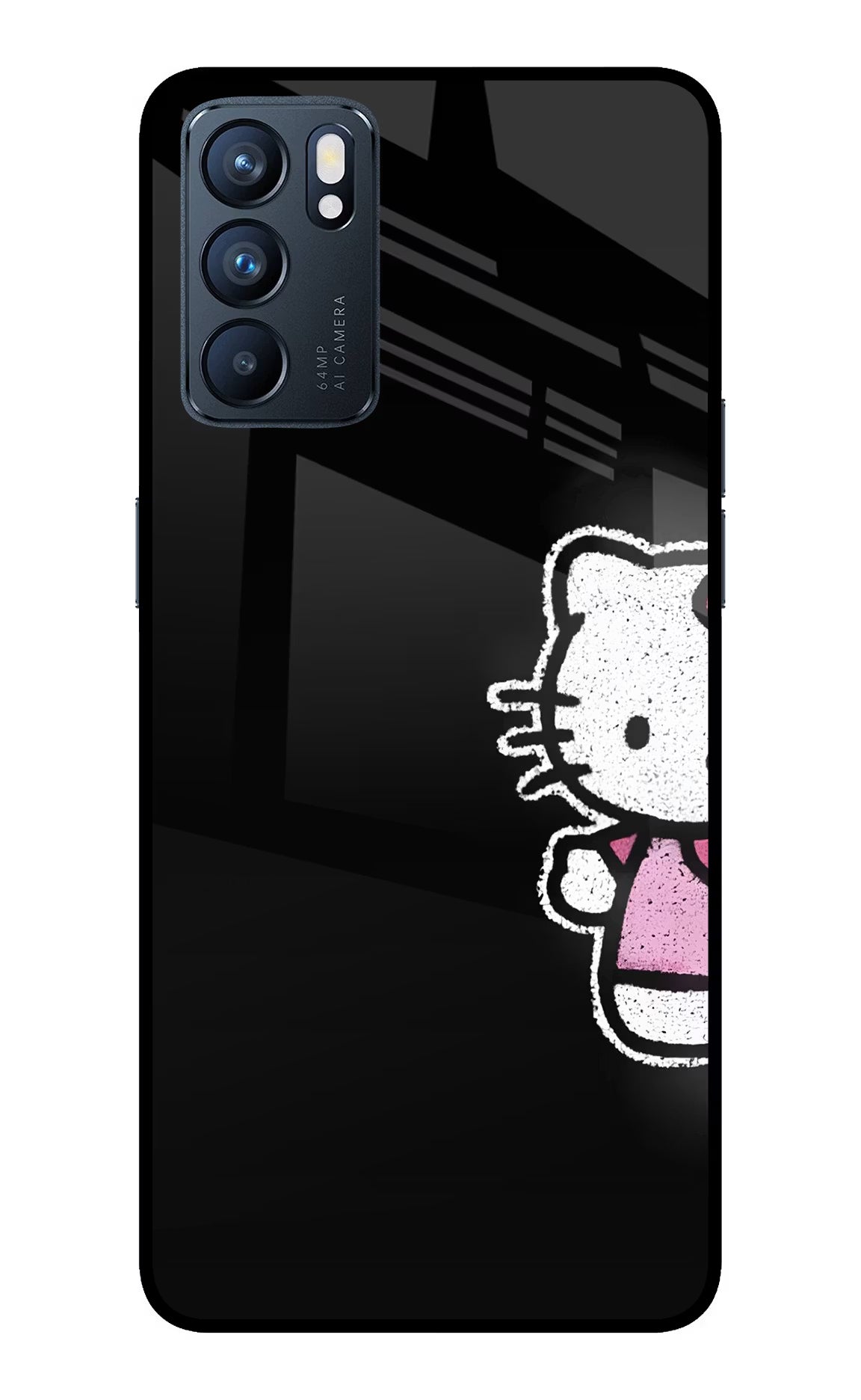 Kitty Charm Oppo Reno6 5G Glass Case - Kitty Charm Oppo Reno6 5G Glass Case Kitty Charm Oppo Reno6 5G Glass Case