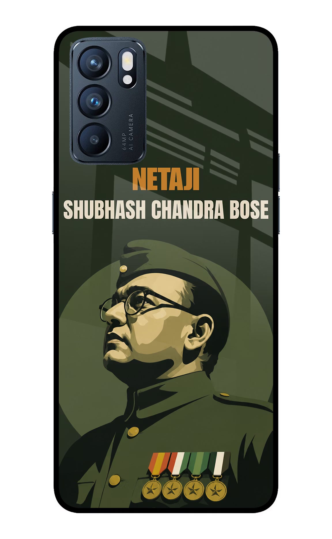 Netaji Legacy Oppo Reno6 5G Glass Case - Netaji Legacy Oppo Reno6 5G Glass Case Netaji Legacy Oppo Reno6 5G Glass Case