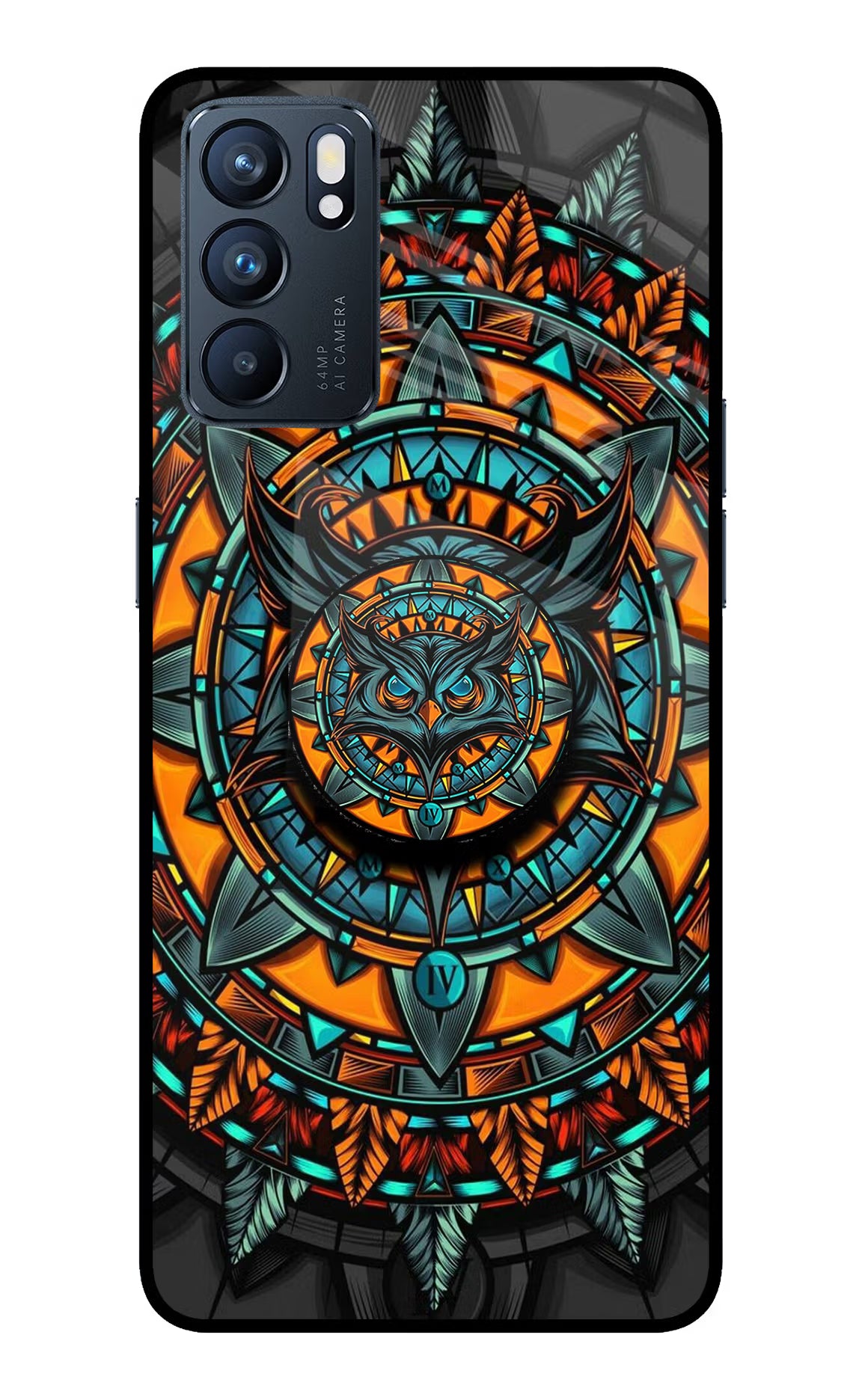 Angry Owl Oppo Reno6 5G Glass Case - Angry Owl Oppo Reno6 5G Glass Case Angry Owl Oppo Reno6 5G Glass Case