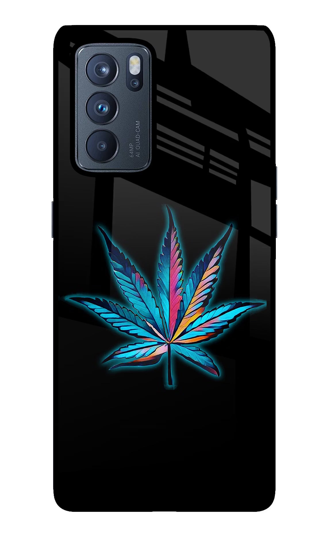 Weed Oppo Reno6 Pro 5G Back Cover - Weed Oppo Reno6 Pro 5G Glass Case Back Cover by Casekaro Weed Oppo Reno6 Pro 5G Glass Case Back Cover by Casekaro