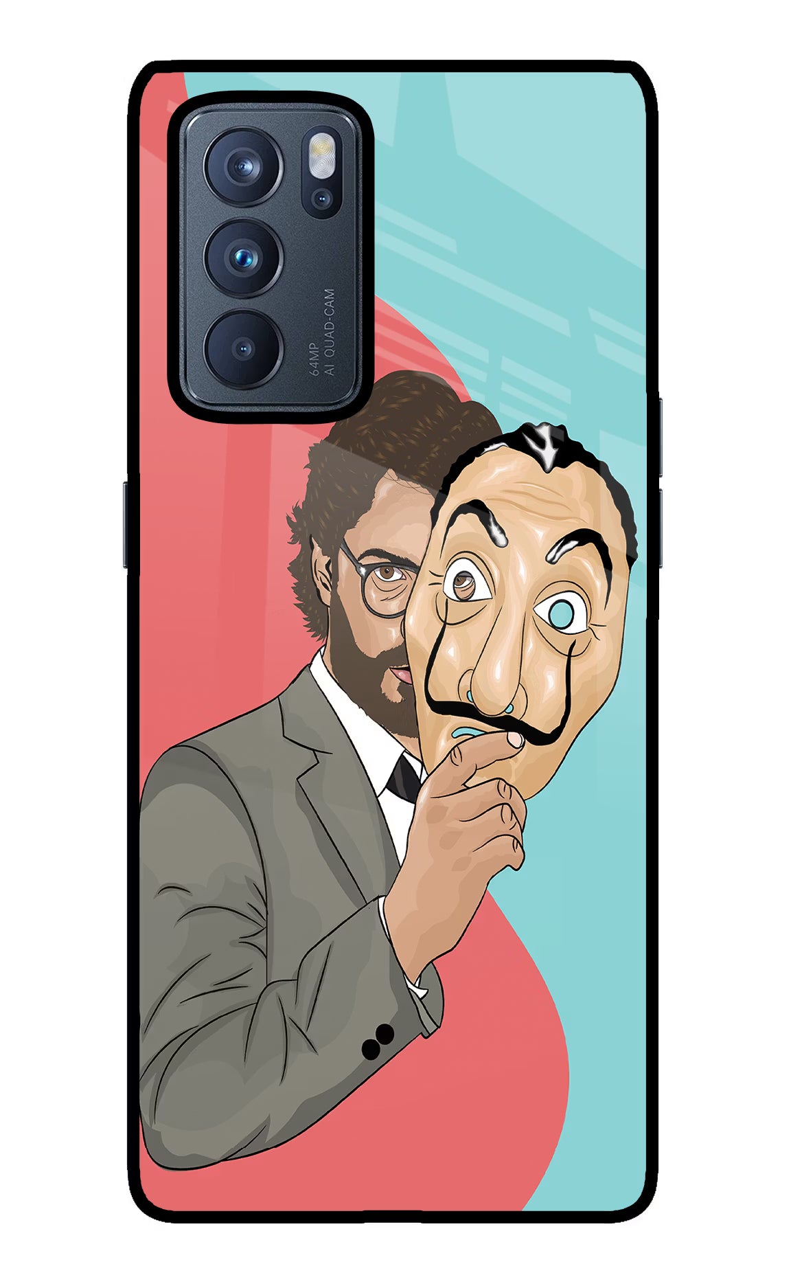 Professor Oppo Reno6 Pro 5G Back Cover - Professor Oppo Reno6 Pro 5G Glass Case Back Cover by Casekaro Professor Oppo Reno6 Pro 5G Glass Case Back Cover by Casekaro