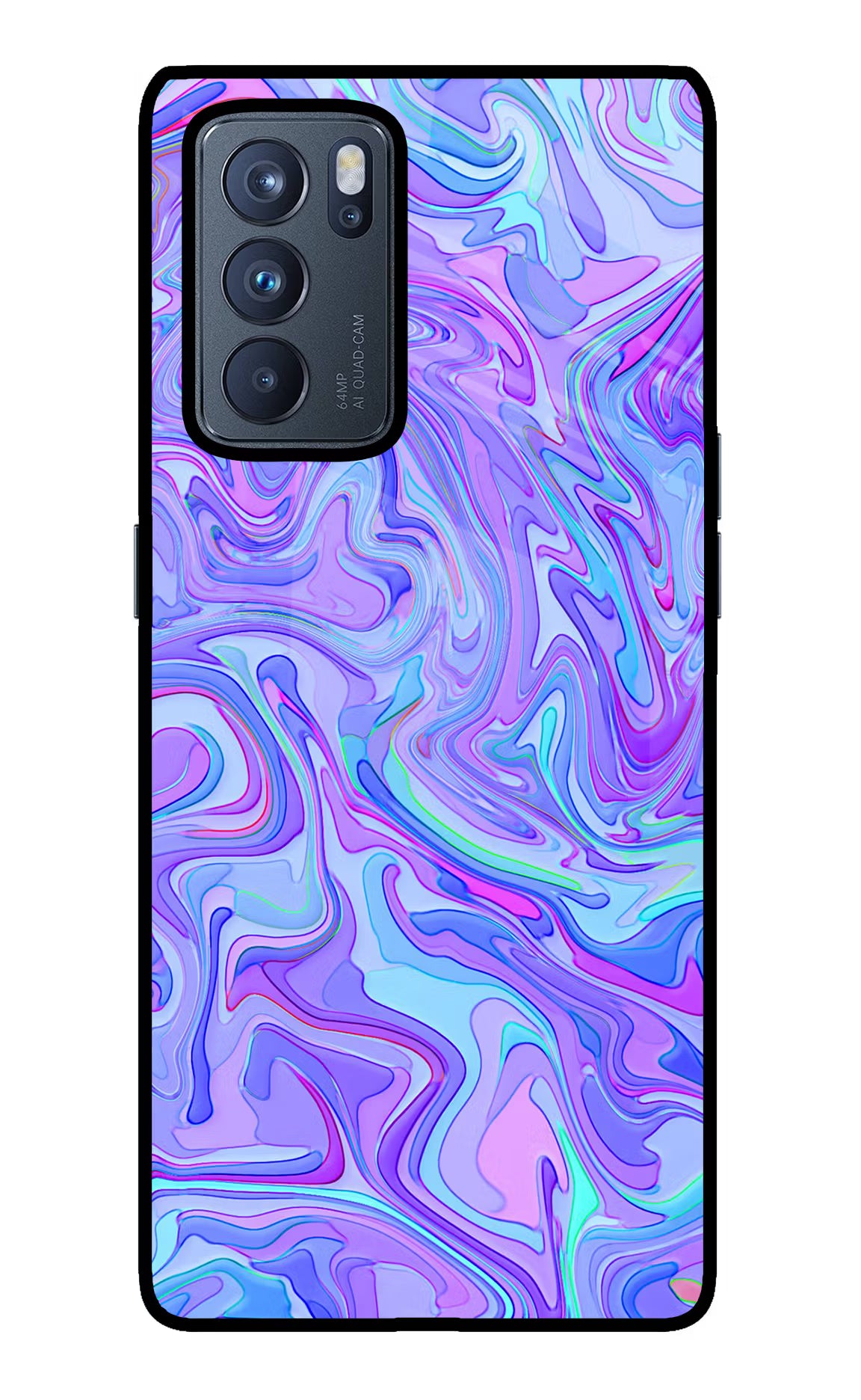 Glitter Oppo Reno6 Pro 5G Back Cover - Glitter Oppo Reno6 Pro 5G Glass Case Back Cover by Casekaro Glitter Oppo Reno6 Pro 5G Glass Case Back Cover by Casekaro