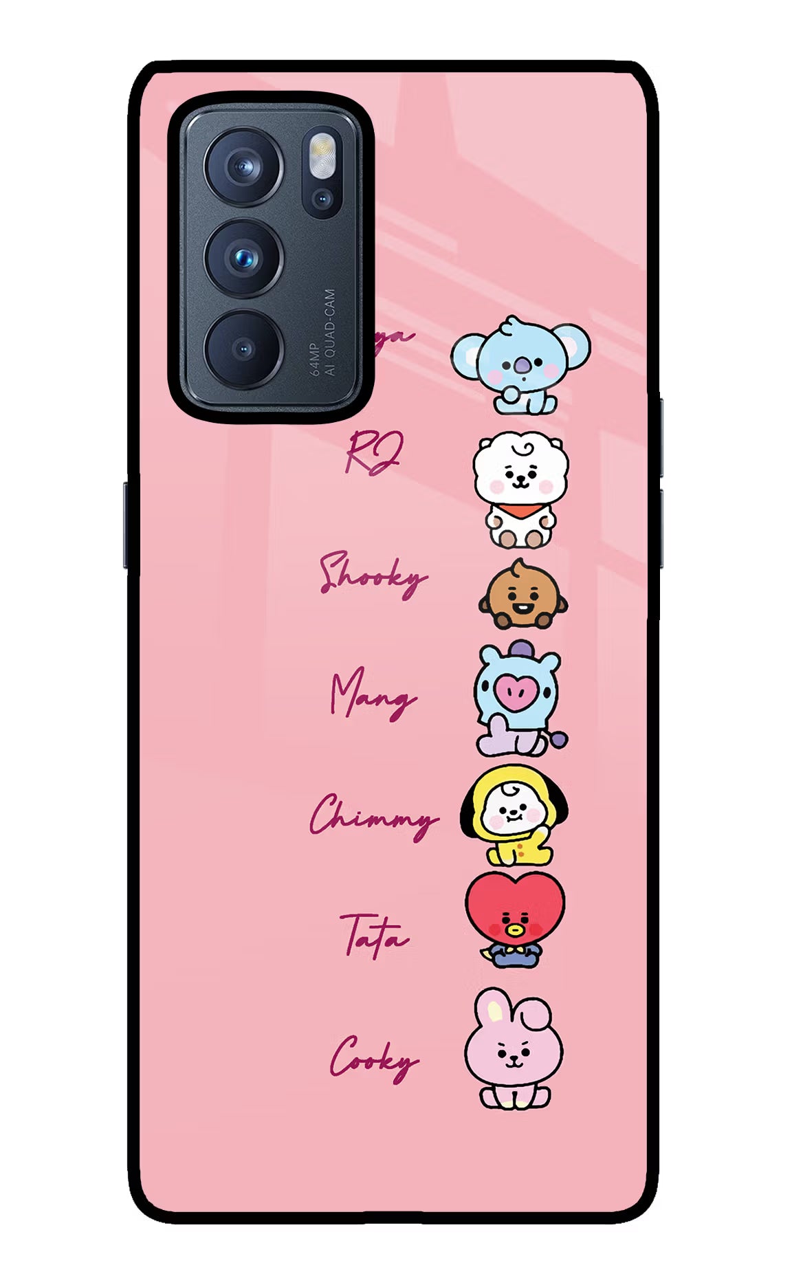 BTS names Oppo Reno6 Pro 5G Back Cover - BTS names Oppo Reno6 Pro 5G Glass Case Back Cover by Casekaro BTS names Oppo Reno6 Pro 5G Glass Case Back Cover by Casekaro