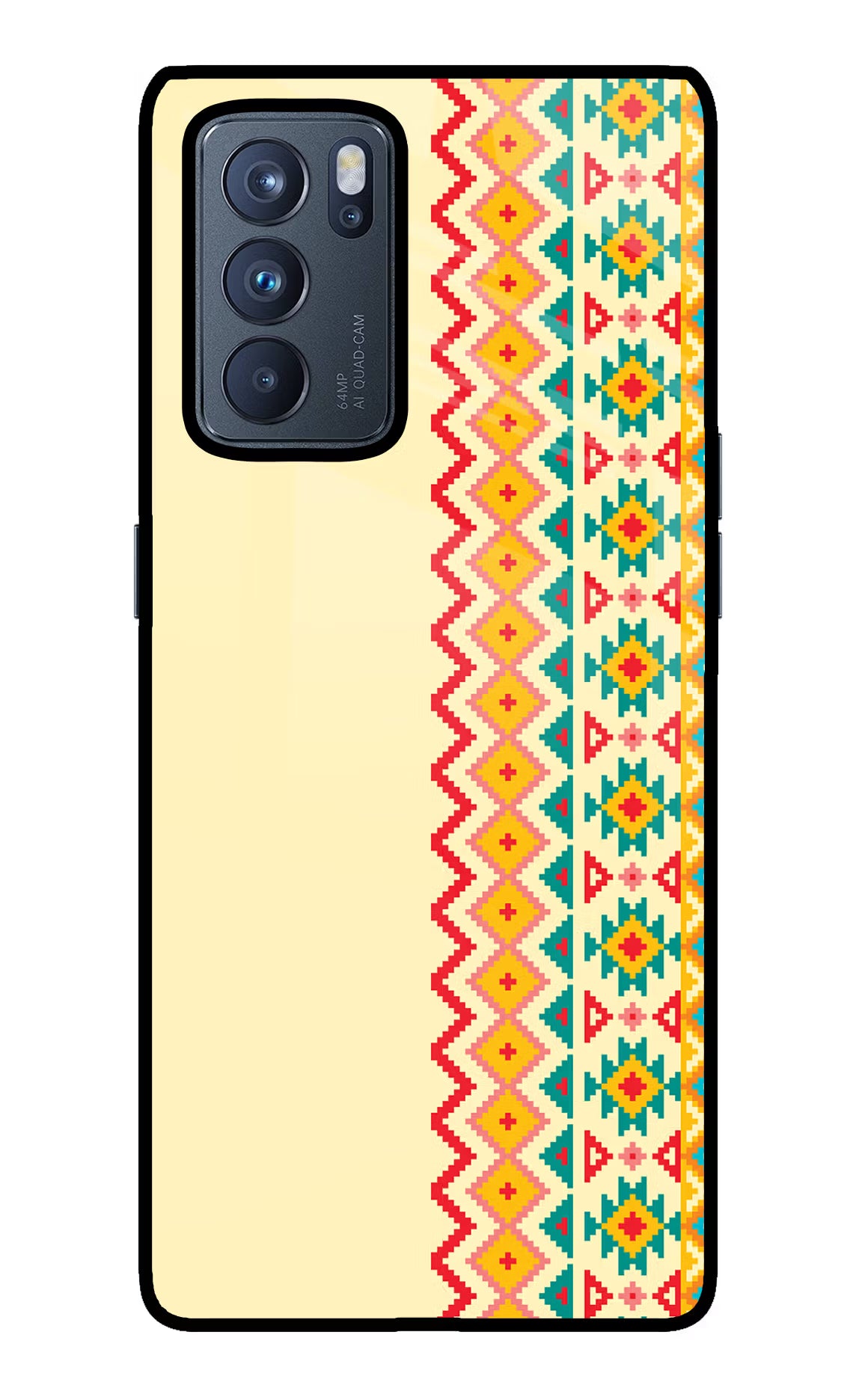 Ethnic Seamless Oppo Reno6 Pro 5G Glass Case - Ethnic Seamless Oppo Reno6 Pro 5G Glass Case Ethnic Seamless Oppo Reno6 Pro 5G Glass Case