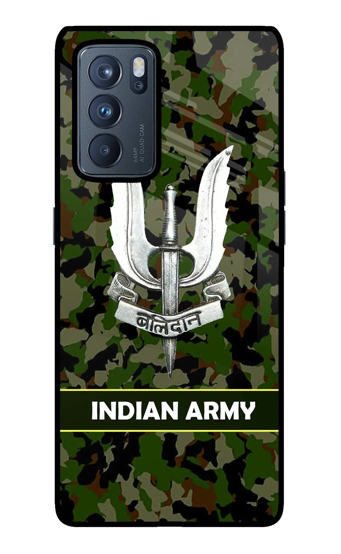 Balidan Indian Logo Oppo Reno6 Pro 5G Glass Case - Balidan Indian Logo Oppo Reno6 Pro 5G Glass Case Balidan Indian Logo Oppo Reno6 Pro 5G Glass Case