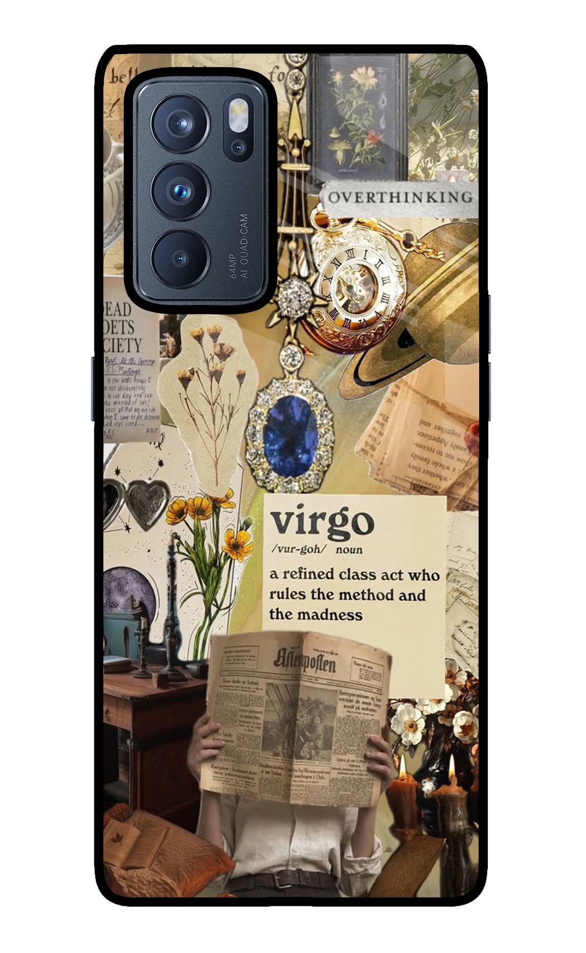 Virgo Zodiac Oppo Reno6 Pro 5G Glass Case - Virgo Zodiac Oppo Reno6 Pro 5G Glass Case Virgo Zodiac Oppo Reno6 Pro 5G Glass Case