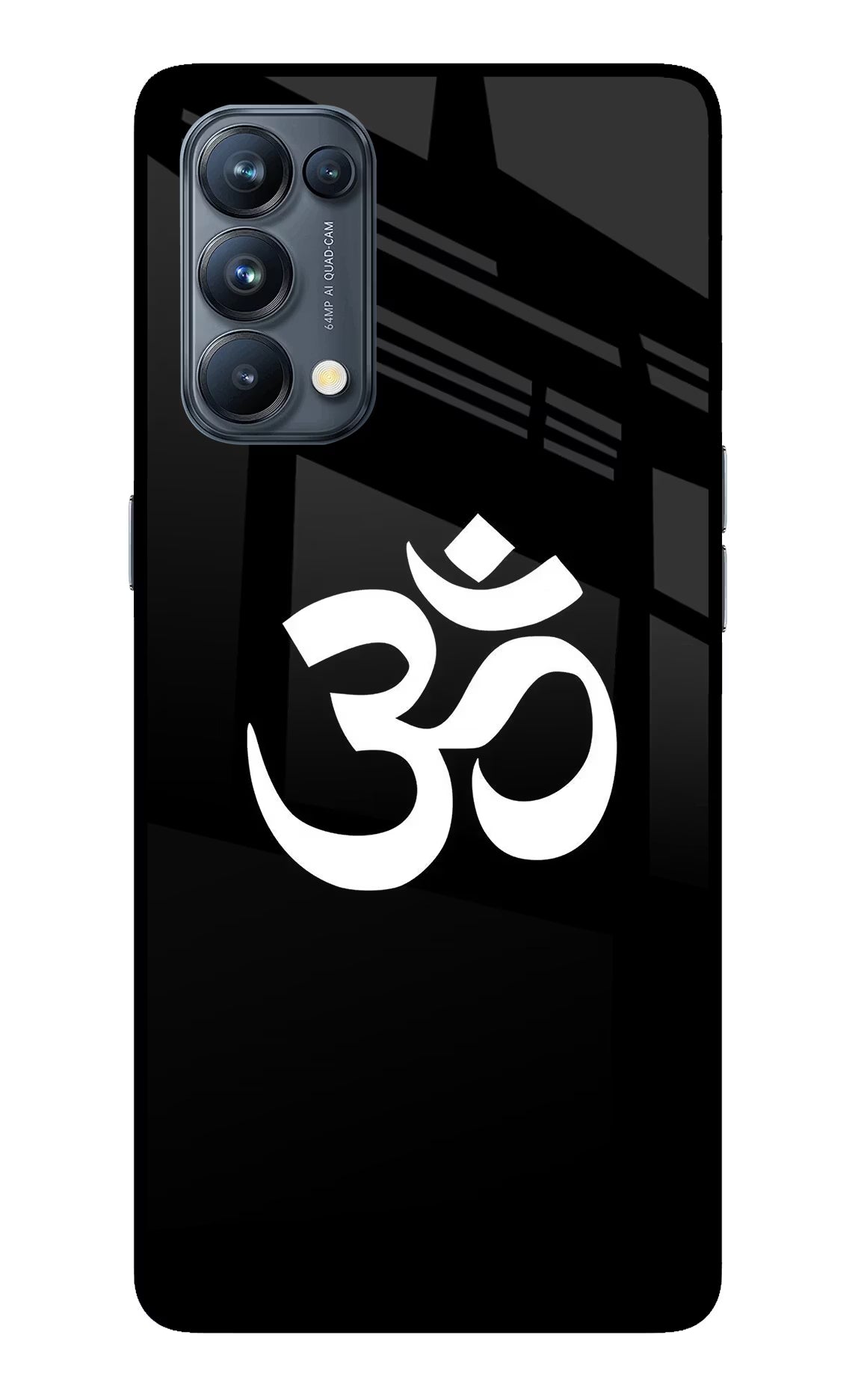 Om Oppo Reno5 Pro 5G Back Cover - Om Oppo Reno5 Pro 5G Glass Case Back Cover by Casekaro Om Oppo Reno5 Pro 5G Glass Case Back Cover by Casekaro