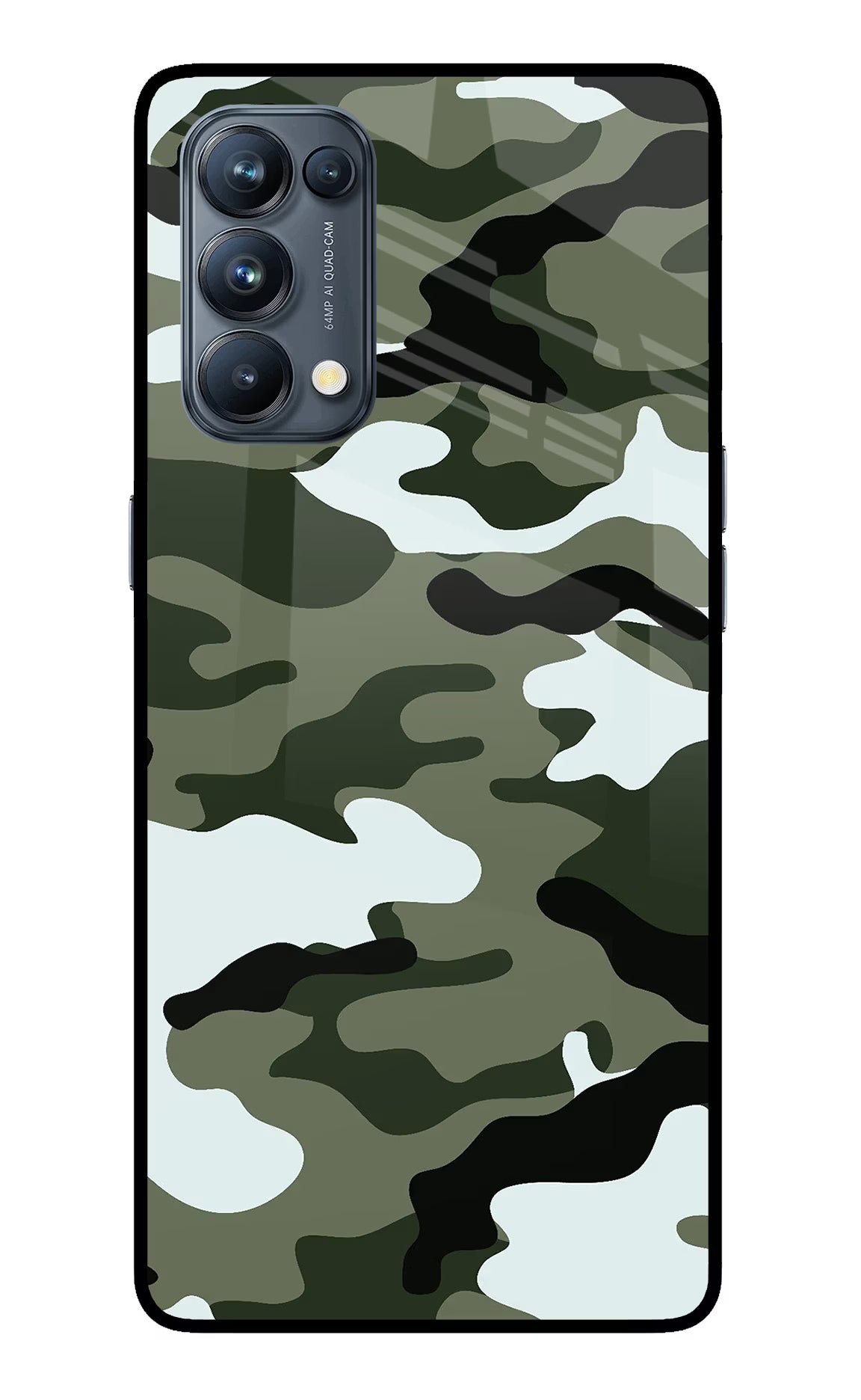 Camouflage Oppo Reno5 Pro 5G Glass Case - Camouflage Oppo Reno5 Pro 5G Glass Case Camouflage Oppo Reno5 Pro 5G Glass Case