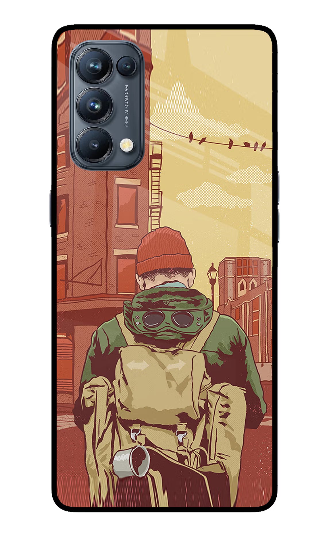 Adventurous Oppo Reno5 Pro 5G Back Cover - Adventurous Oppo Reno5 Pro 5G Glass Case Back Cover by Casekaro Adventurous Oppo Reno5 Pro 5G Glass Case Back Cover by Casekaro