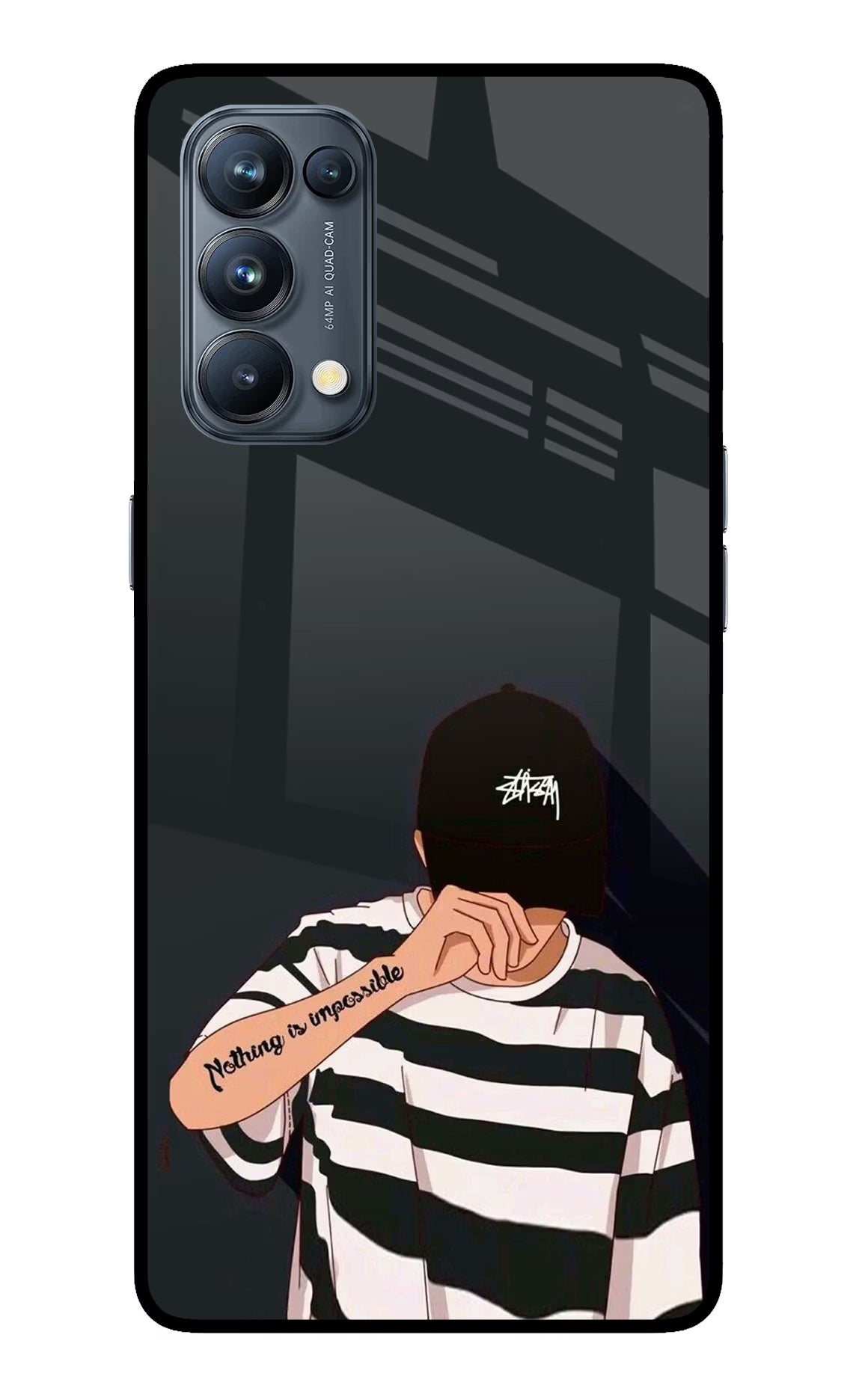 Aesthetic Boy Oppo Reno5 Pro 5G Back Cover - Aesthetic Boy Oppo Reno5 Pro 5G Glass Case Back Cover by Casekaro Aesthetic Boy Oppo Reno5 Pro 5G Glass Case Back Cover by Casekaro