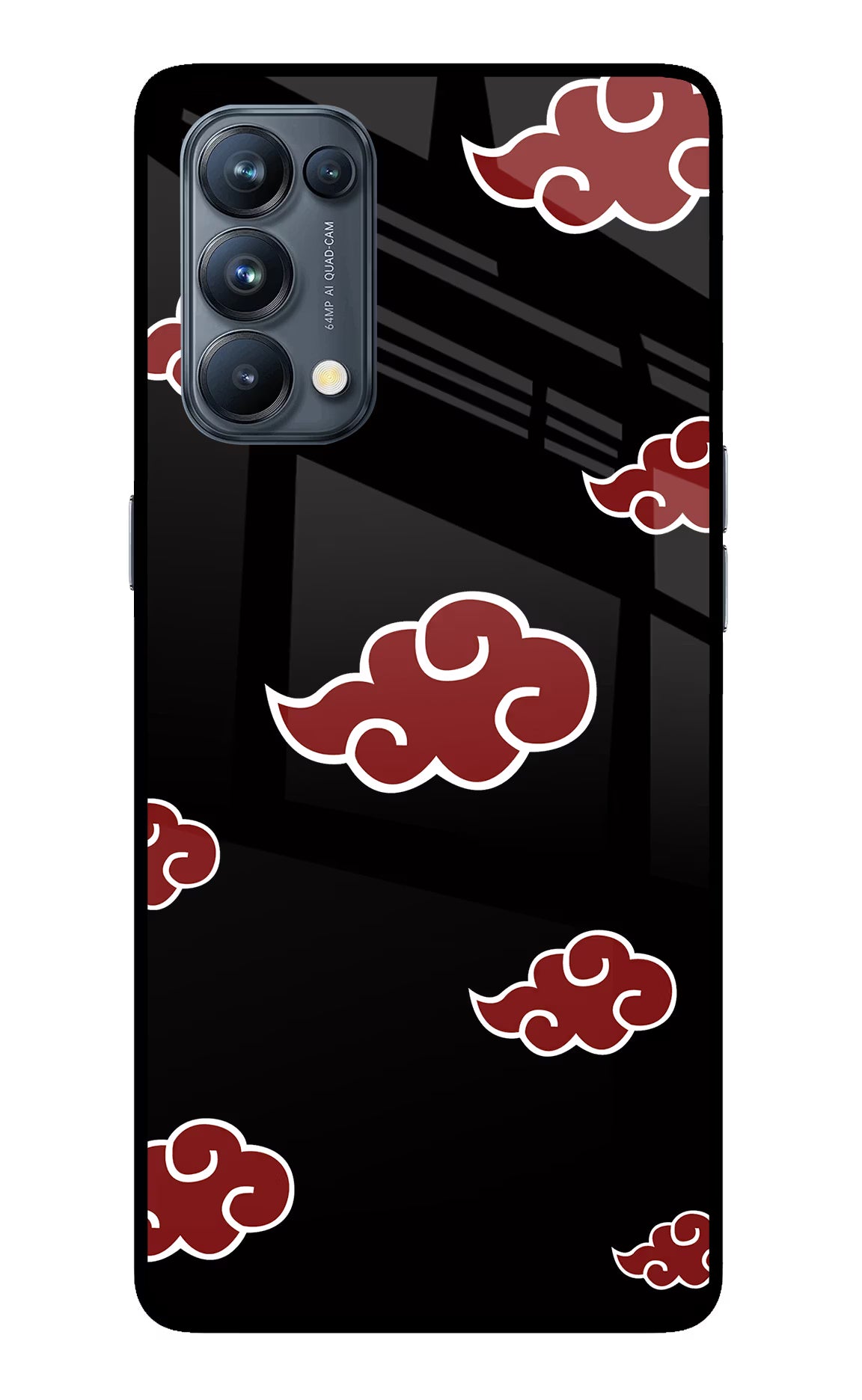 Akatsuki Oppo Reno5 Pro 5G Back Cover - Akatsuki Oppo Reno5 Pro 5G Glass Case Back Cover by Casekaro Akatsuki Oppo Reno5 Pro 5G Glass Case Back Cover by Casekaro