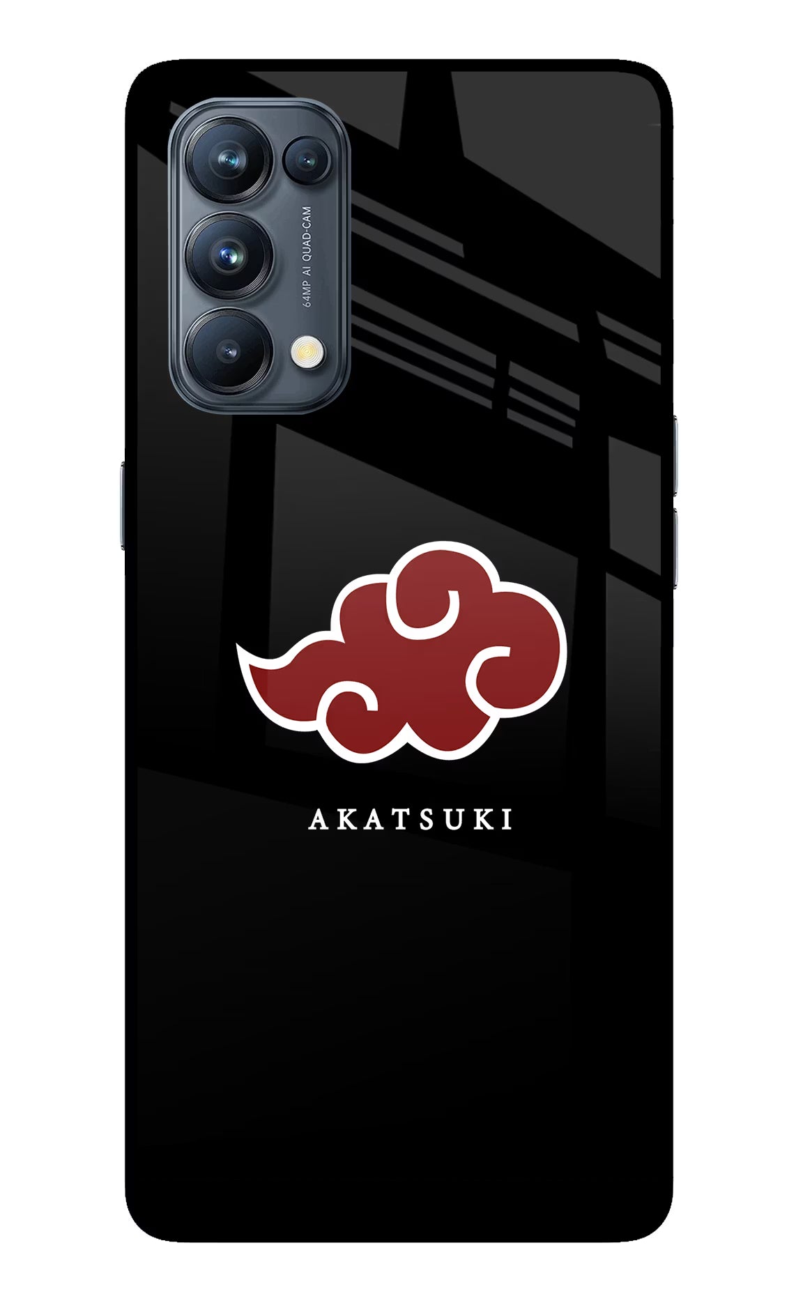 Akatsuki Oppo Reno5 Pro 5G Back Cover - Akatsuki Oppo Reno5 Pro 5G Glass Case Back Cover by Casekaro Akatsuki Oppo Reno5 Pro 5G Glass Case Back Cover by Casekaro