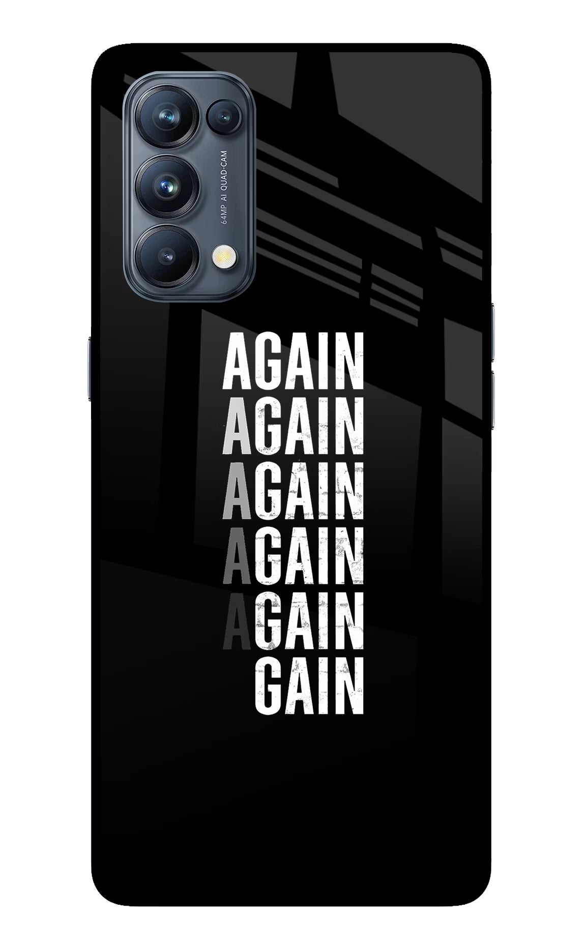 Again Again Gain Oppo Reno5 Pro 5G Back Cover - Again Again Gain Oppo Reno5 Pro 5G Glass Case Back Cover by Casekaro Again Again Gain Oppo Reno5 Pro 5G Glass Case Back Cover by Casekaro