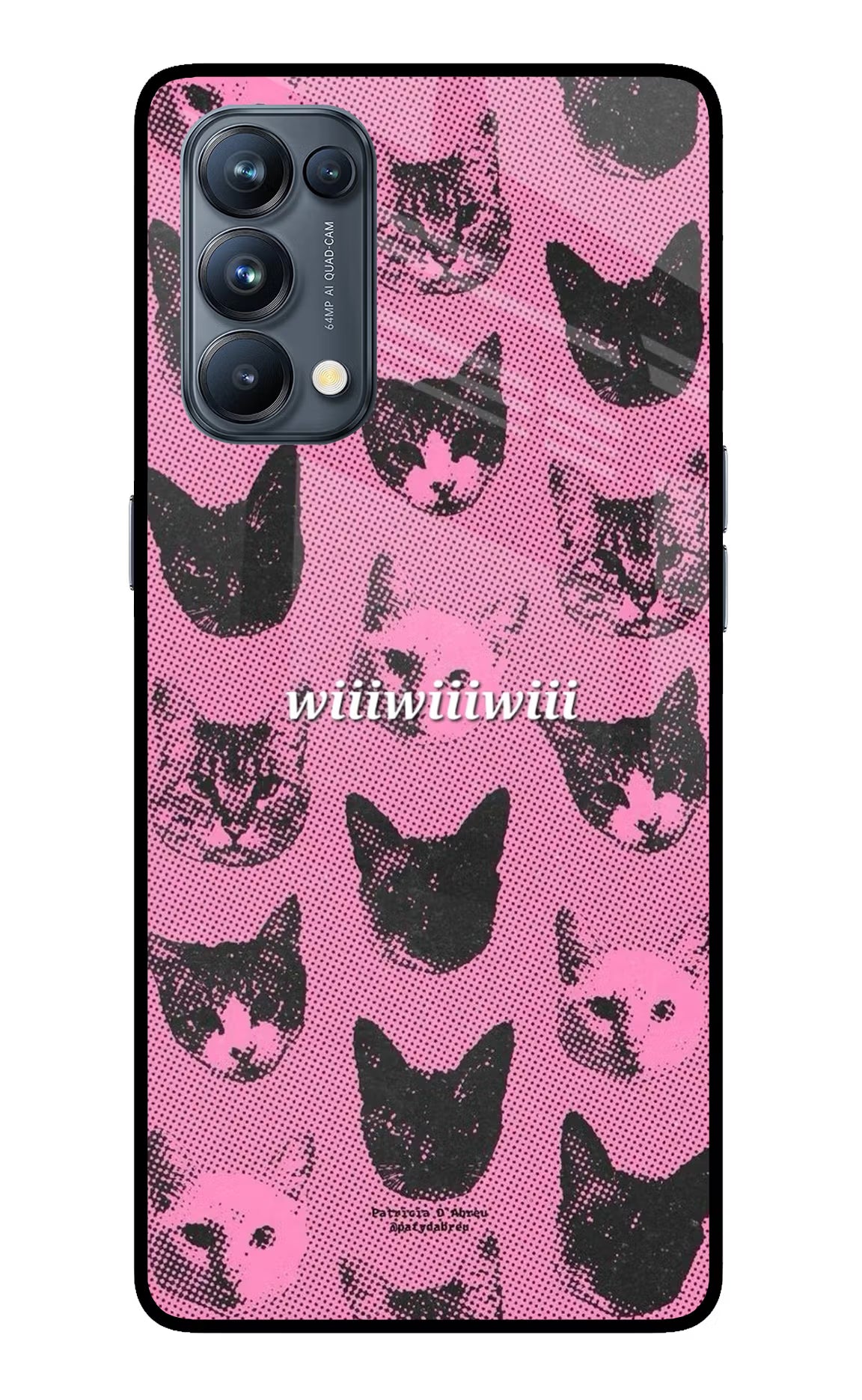 Pink Cats Oppo Reno5 Pro 5G Glass Case - Pink Cats Oppo Reno5 Pro 5G Glass Case Pink Cats Oppo Reno5 Pro 5G Glass Case