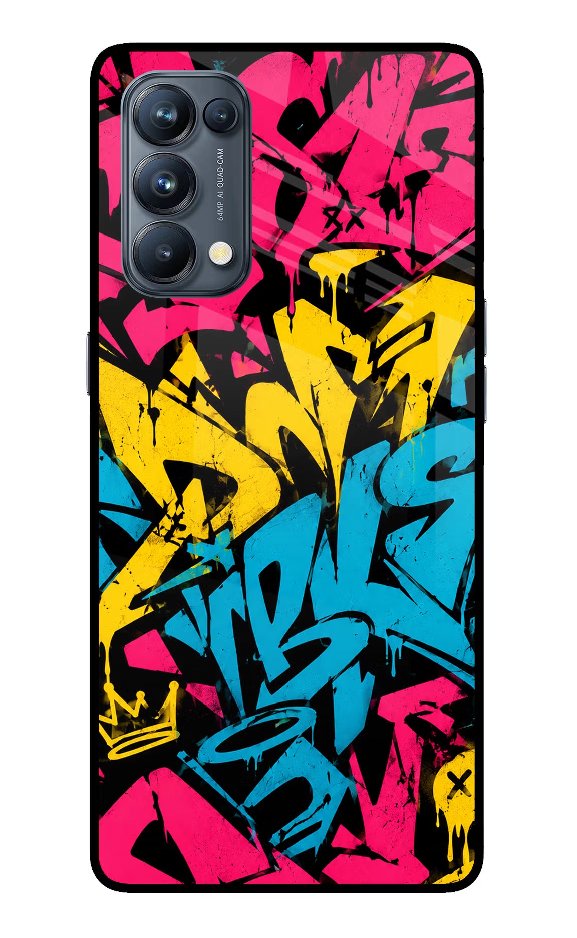 Graffiti Vibe Oppo Reno5 Pro 5G Glass Case - Graffiti Vibe Oppo Reno5 Pro 5G Glass Case Graffiti Vibe Oppo Reno5 Pro 5G Glass Case