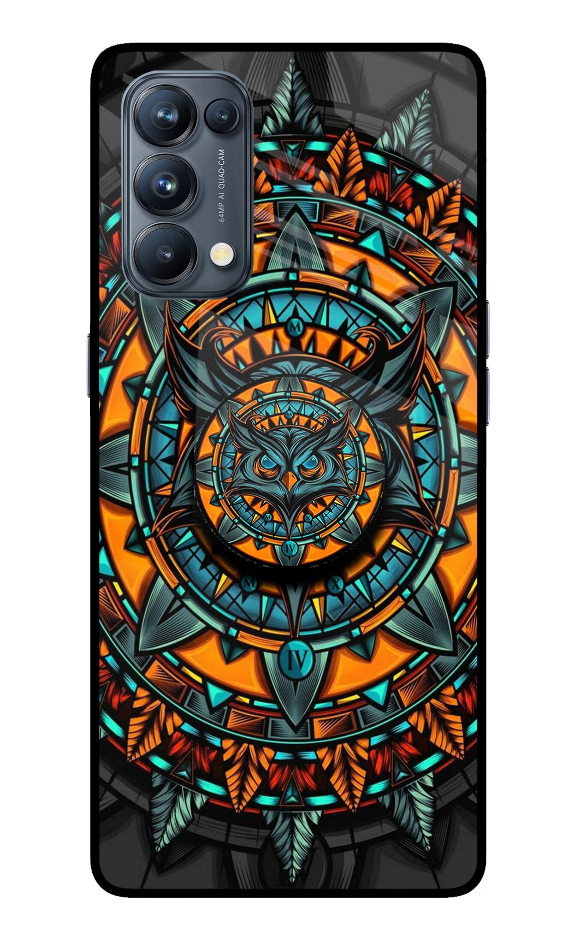 Angry Owl Oppo Reno5 Pro 5G Glass Case - Angry Owl Oppo Reno5 Pro 5G Glass Case Angry Owl Oppo Reno5 Pro 5G Glass Case
