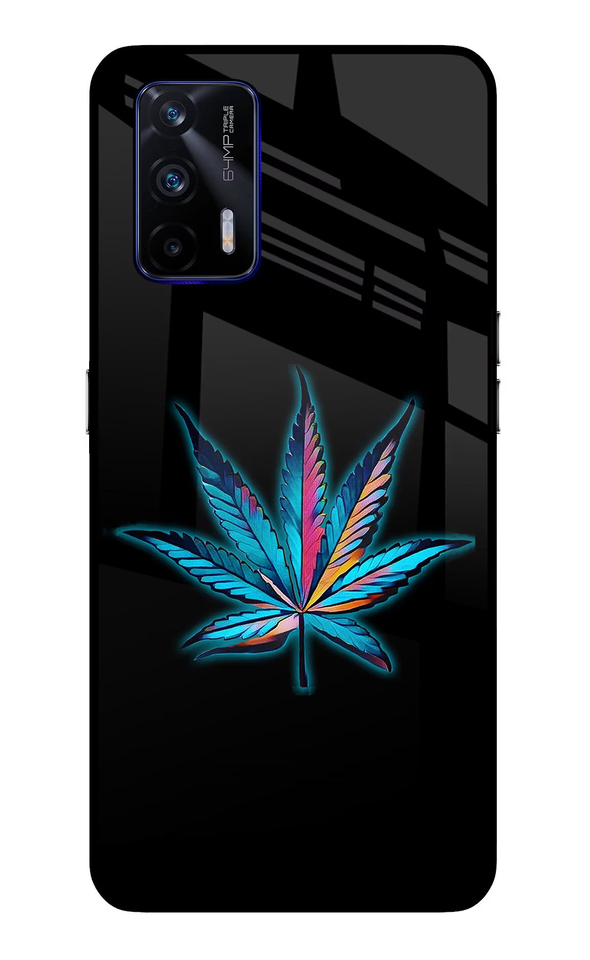 Weed Realme GT 5G Back Cover - Weed Realme GT 5G Glass Case Back Cover by Casekaro Weed Realme GT 5G Glass Case Back Cover by Casekaro