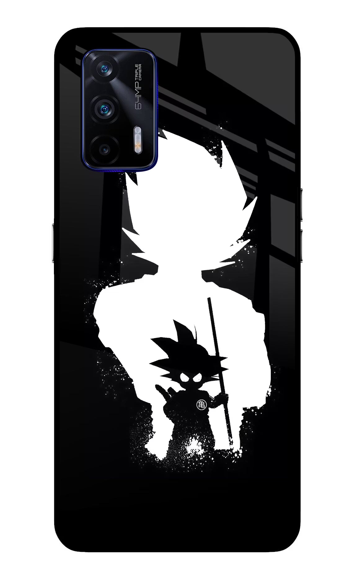 Goku Shadow Realme GT 5G Back Cover - Goku Shadow Realme GT 5G Glass Case Back Cover by Casekaro Goku Shadow Realme GT 5G Glass Case Back Cover by Casekaro