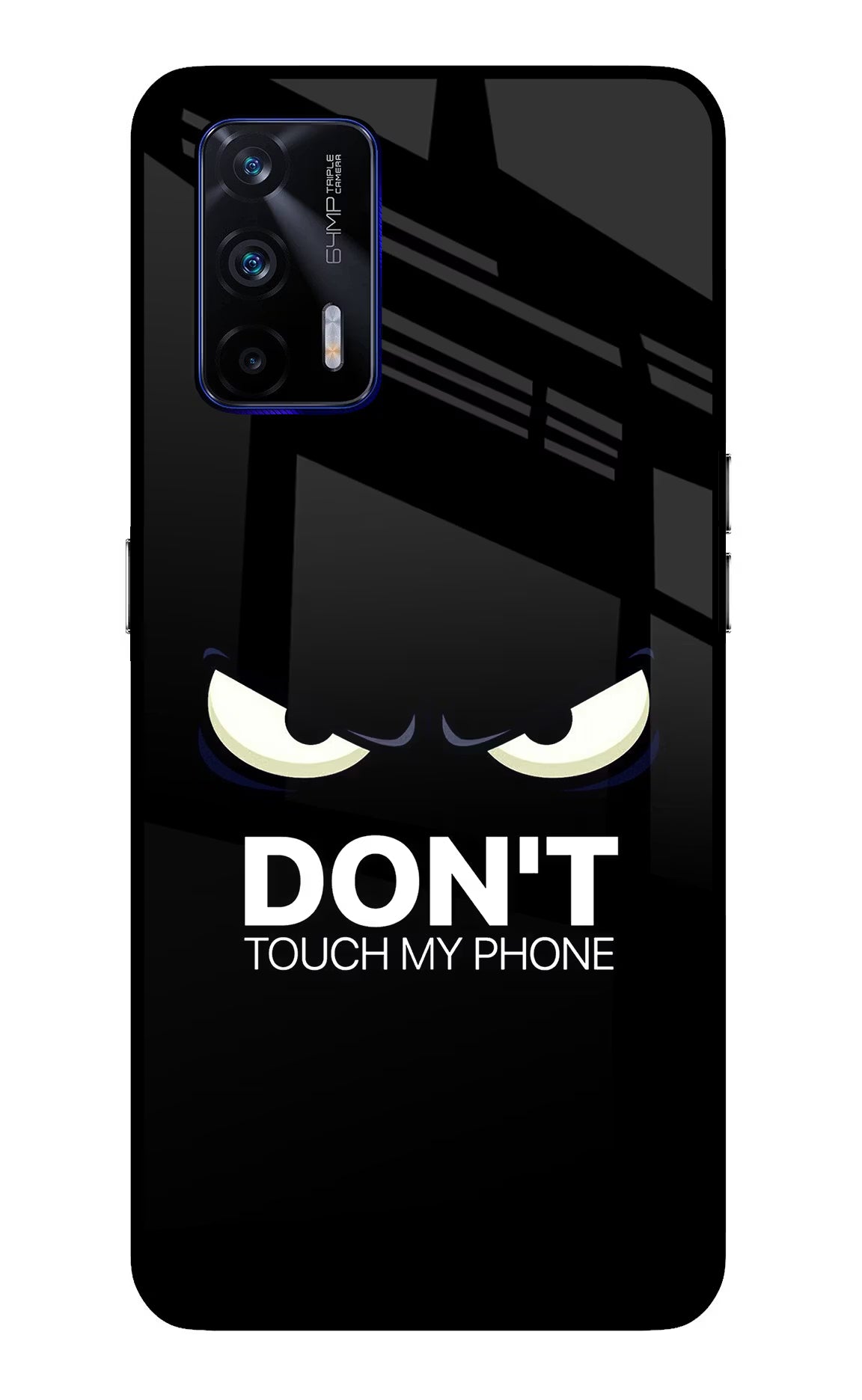 Don'T Touch My Phone Realme GT 5G Back Cover - Don'T Touch My Phone Realme GT 5G Glass Case Back Cover by Casekaro Don'T Touch My Phone Realme GT 5G Glass Case Back Cover by Casekaro