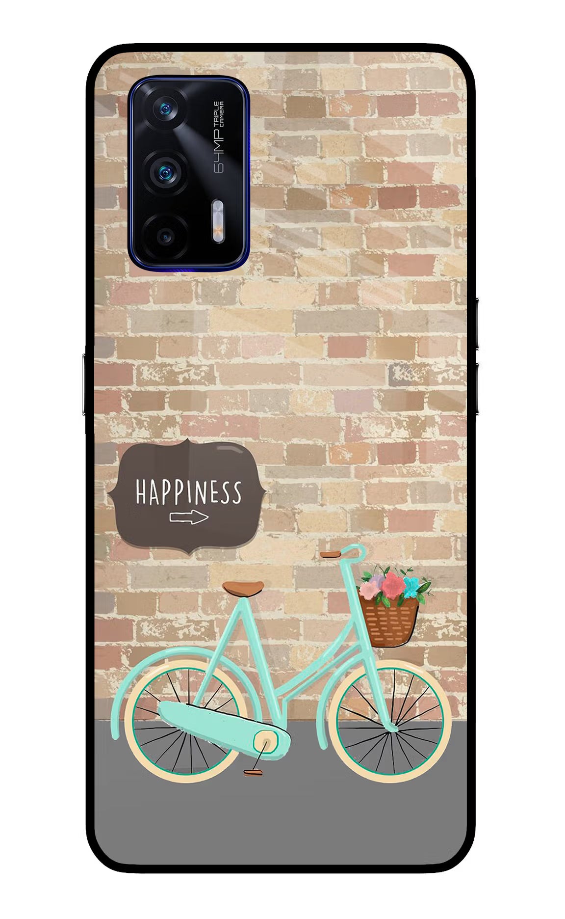 Happiness Artwork Realme GT 5G Back Cover - Happiness Artwork Realme GT 5G Glass Case Back Cover by Casekaro Happiness Artwork Realme GT 5G Glass Case Back Cover by Casekaro